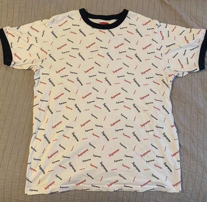 Supreme Scatter Ringer White Grailed