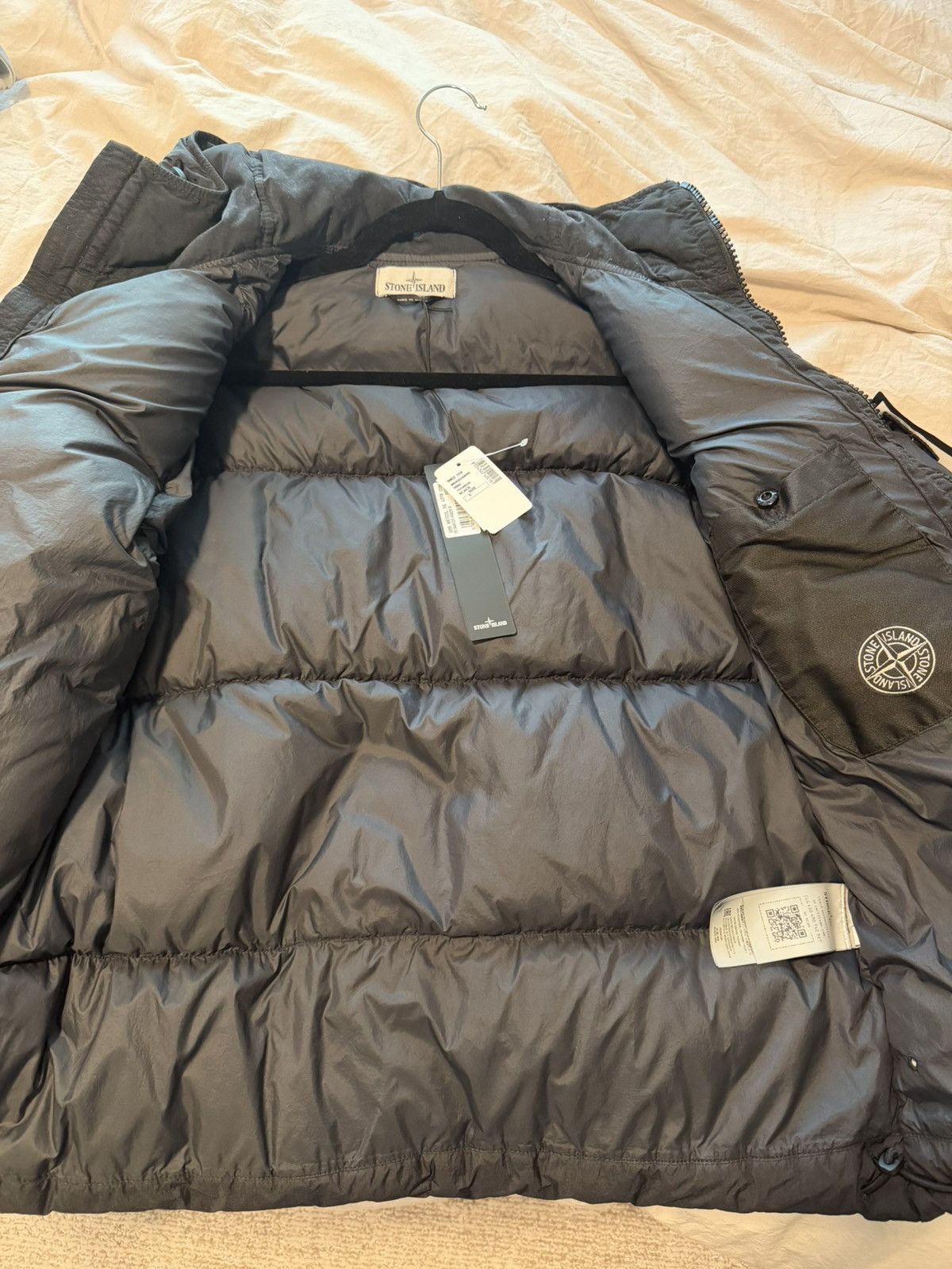 Stone Island Stone Island Crinkle Reps NY Down Jacket - Black (Size S) Size US S / EU 44-46 / 1 - 14 Thumbnail