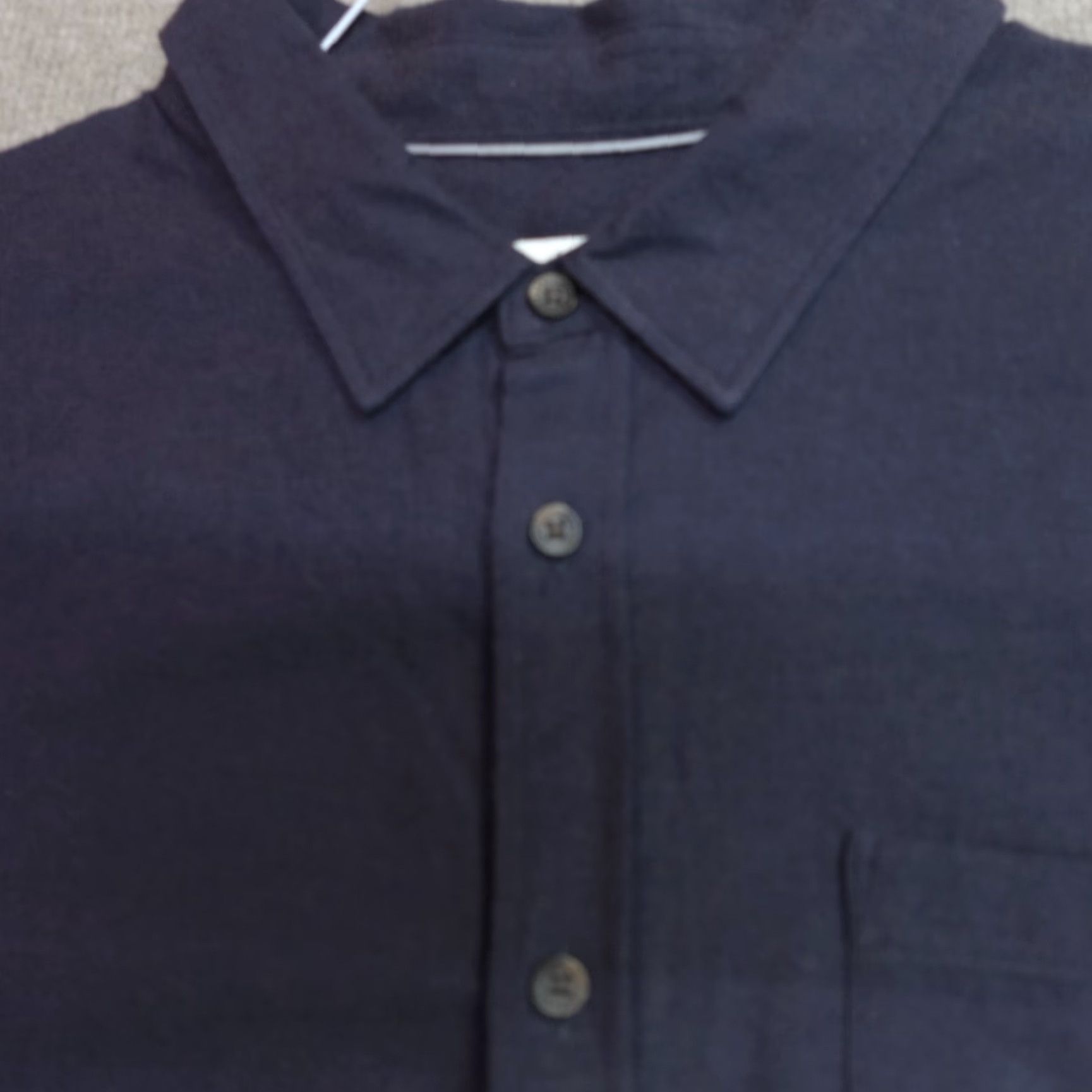 Jaeger Jaeger Shirt XL Blue Gray Long Sleeve Cotton Wool Blend Flannel Made in Portugal Size US XL / EU 56 / 4 - 2 Thumbnail