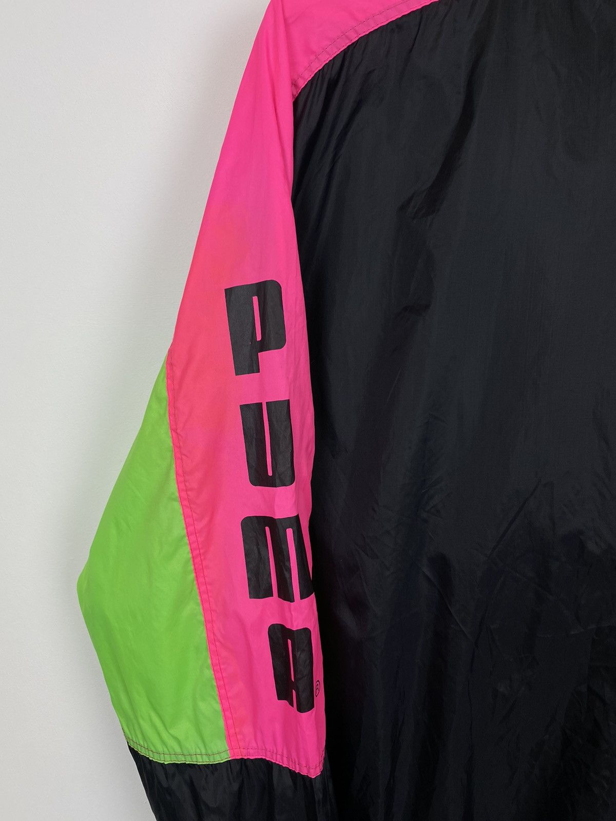 Puma × Vintage Vintage Puma Light Anorak Jacket Size M Black Made In Italy Size US M / EU 48-50 / 2 - 8 Thumbnail