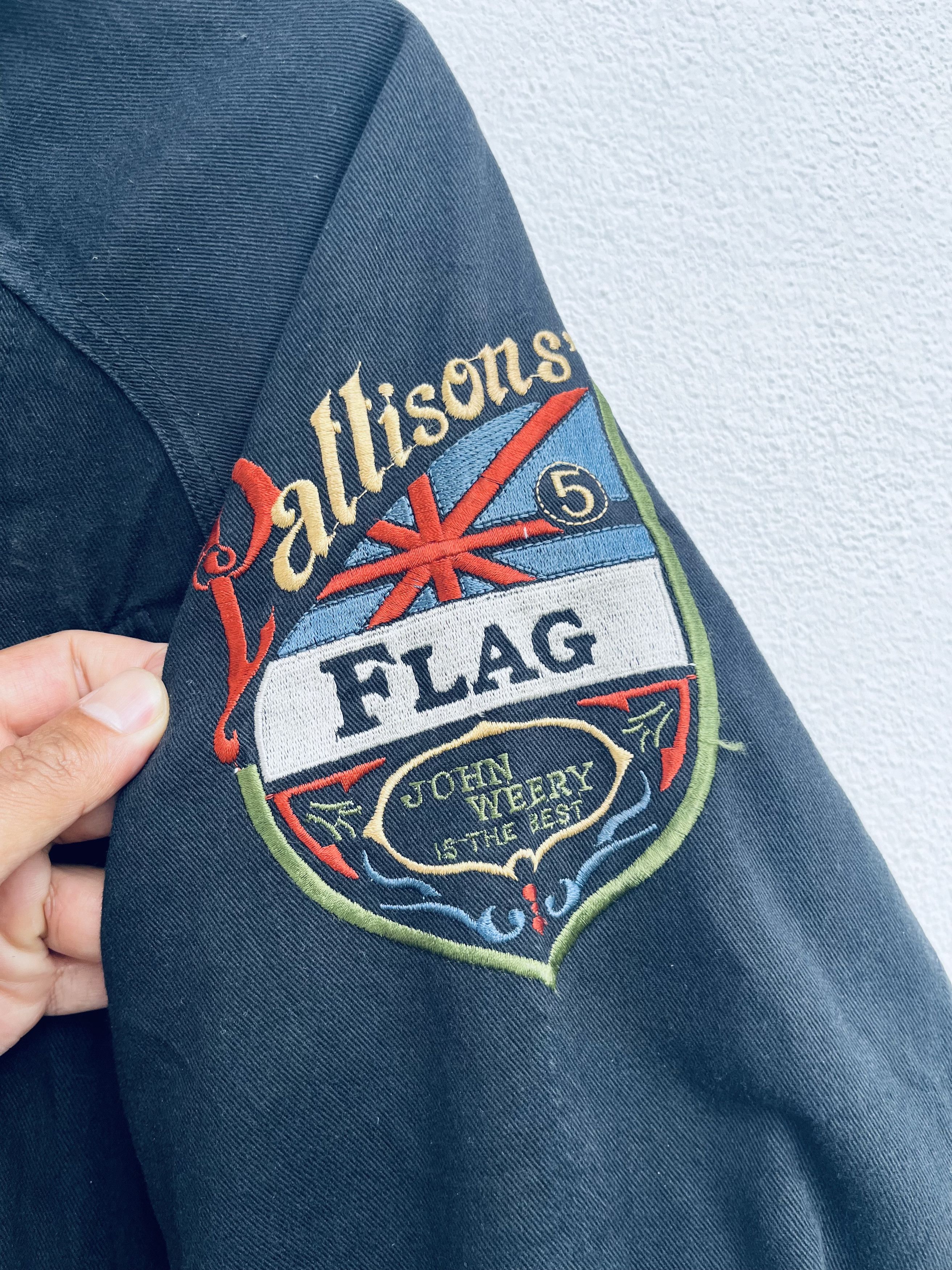 Japanese Brand Vintage Pattisons Flag John Werry Designer Style Size US XL / EU 56 / 4 - 6 Thumbnail