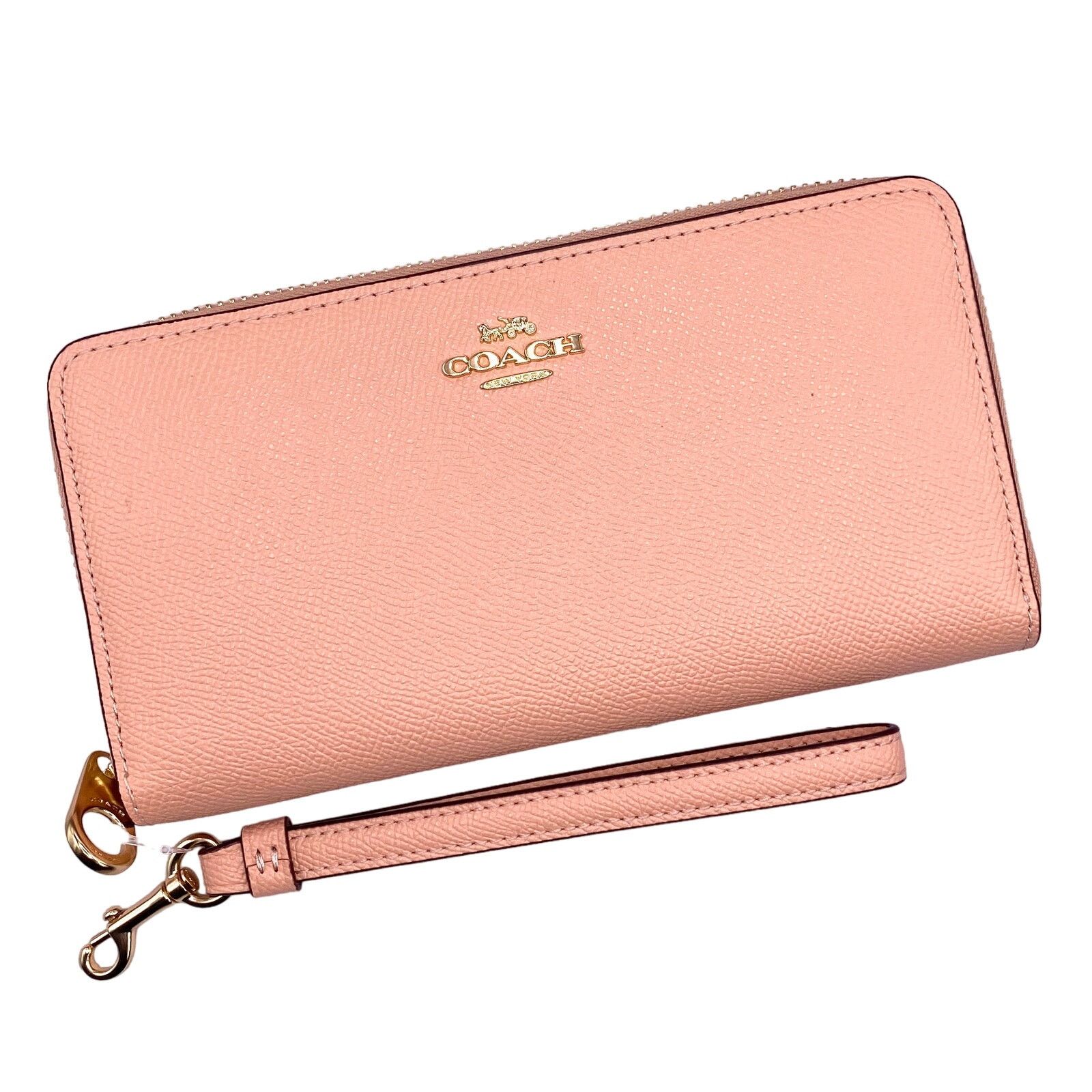 Coach Coach Long Zip Around Wallet in Faded Blush Leather C3441 Size ONE SIZE - 1 Thumbnail