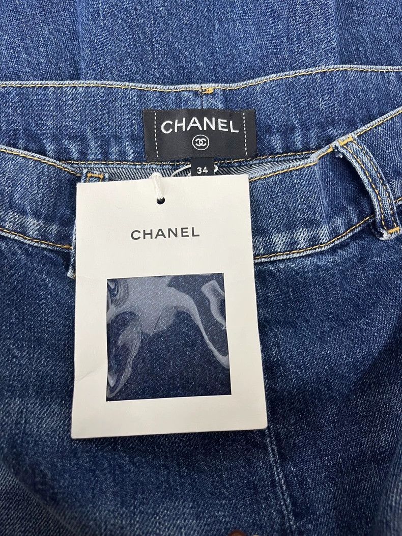 Chanel Chanel 24K Chanel wide-leg jeans Size 42" / US 20 - 4 Thumbnail
