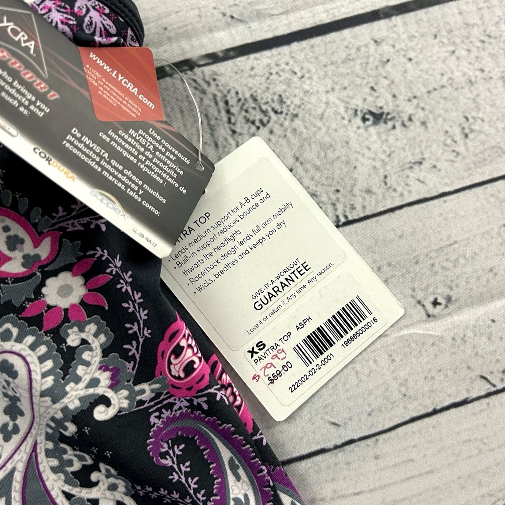 Athleta Athleta Pavitra Sleeveless Floral Racerback Athletic Top Womens XS Gray Size XS / US 0-2 / IT 36-38 - 4 Thumbnail