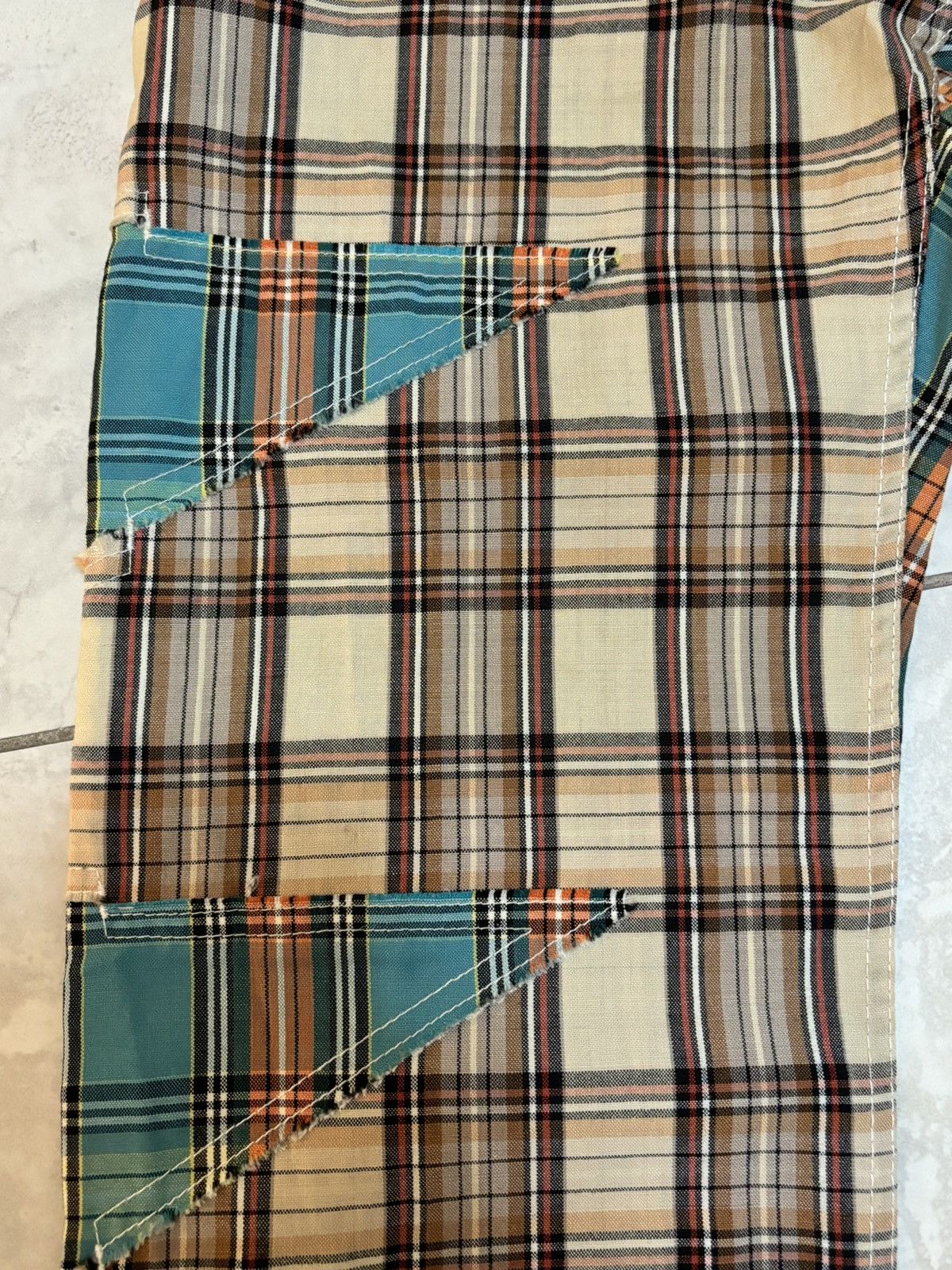 Comme des Garcons Rare Comme des Garcons Plaid Patchwork Pants Size US 32 / EU 48 - 12 Thumbnail
