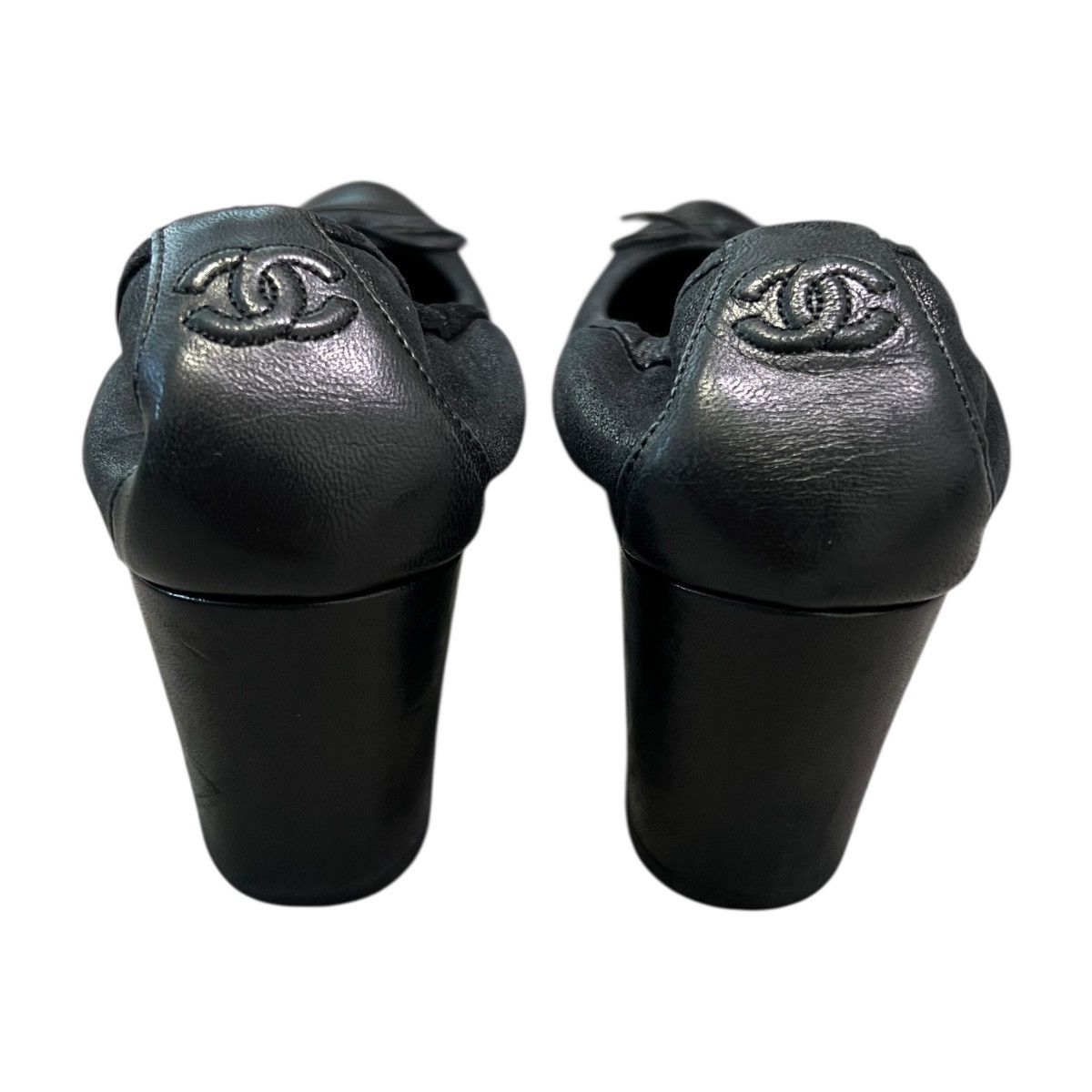 Chanel CHANEL Quilted Leather Ballet Heel Pumps Size US 6.5 / IT 36.5 - 3 Thumbnail