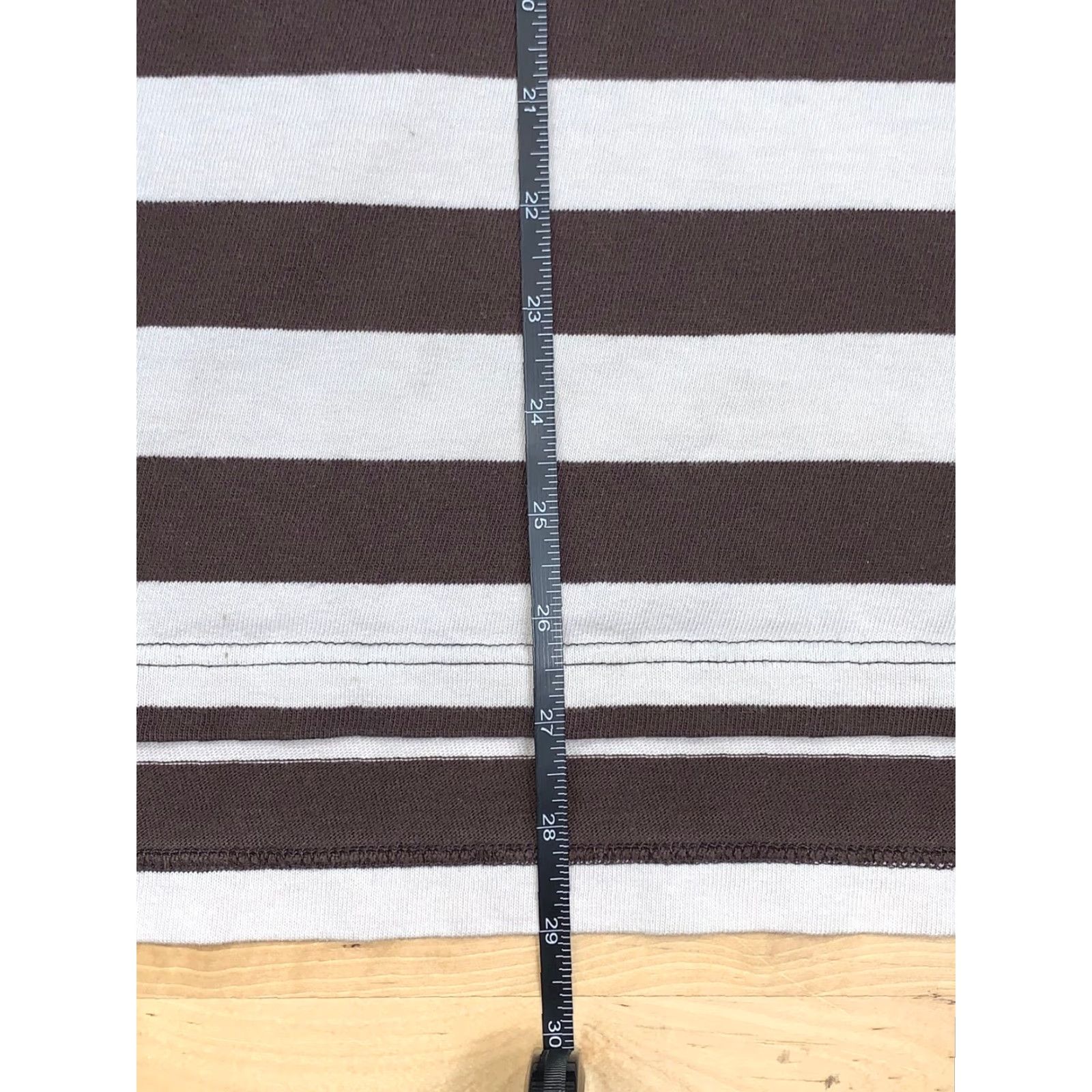 Timberland Timberland Striped Polo Long Sleeve Brown Tan Large Casual Mens Polo Shirt Regular Fit Size US L / EU 52-54 / 3 - 4 Thumbnail