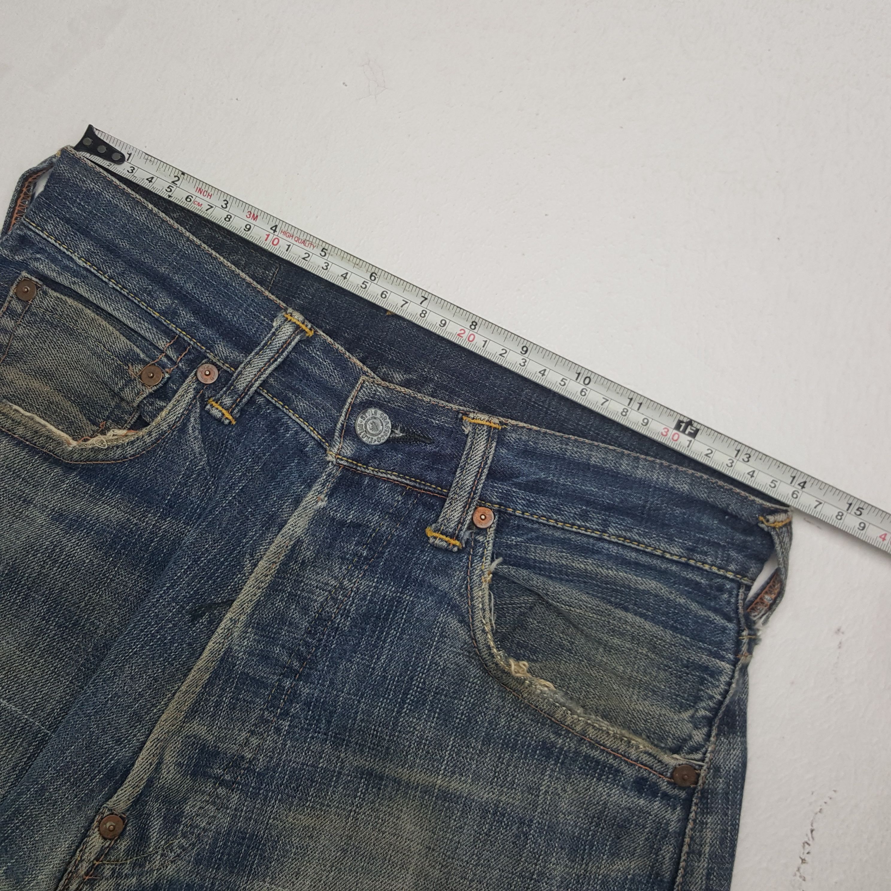 Evisu × Vintage Vintage Evisu X Mc Donald Japanese Daicock Denim Jeans Size US 28 / EU 44 - 9 Thumbnail