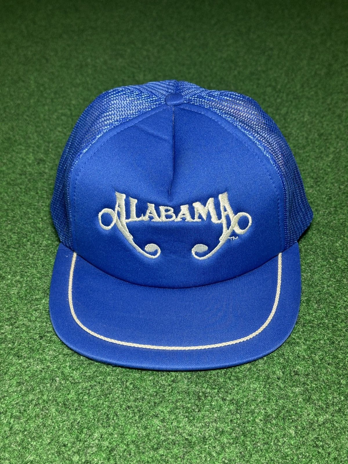 Vintage Vintage Alabama In Concert Trucker Snapback Band Blue Hat Size ONE SIZE - 1 Thumbnail