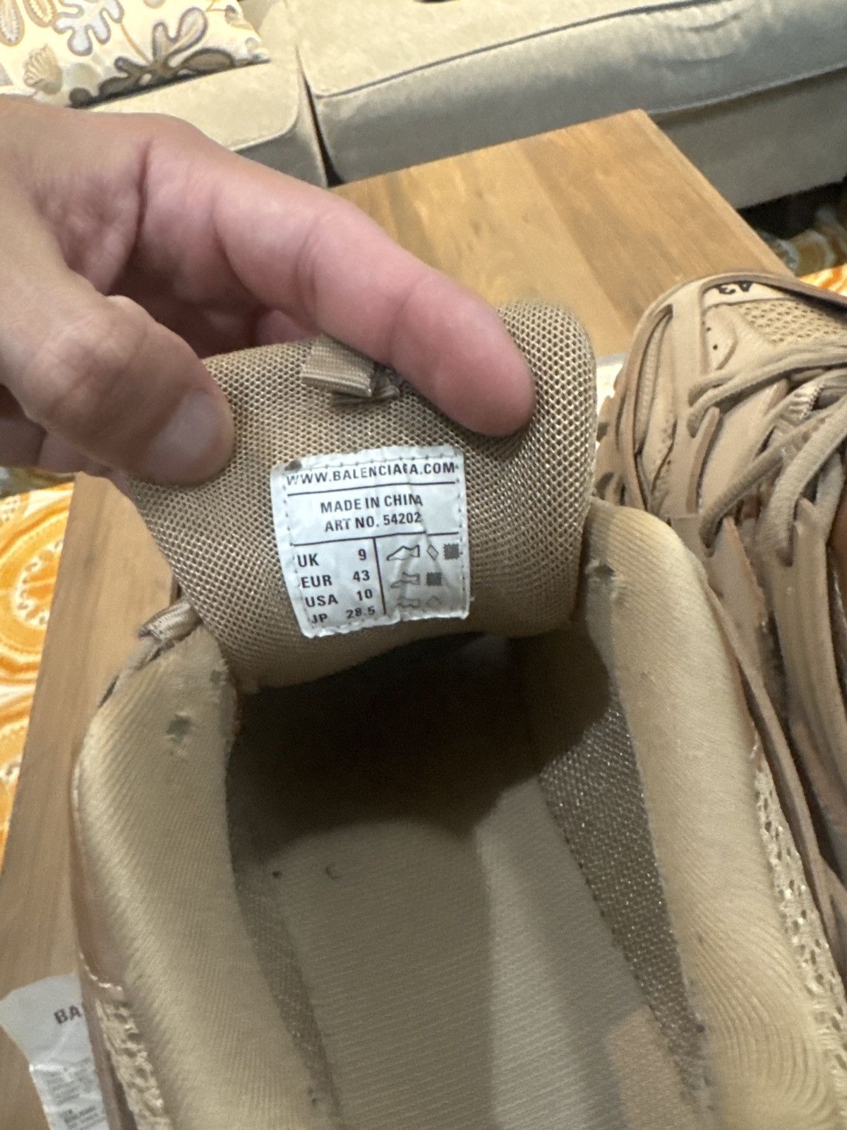 Balenciaga Balenciaga Track Sneakers "Full Beige" Size US 10 / EU 43 - 7 Thumbnail