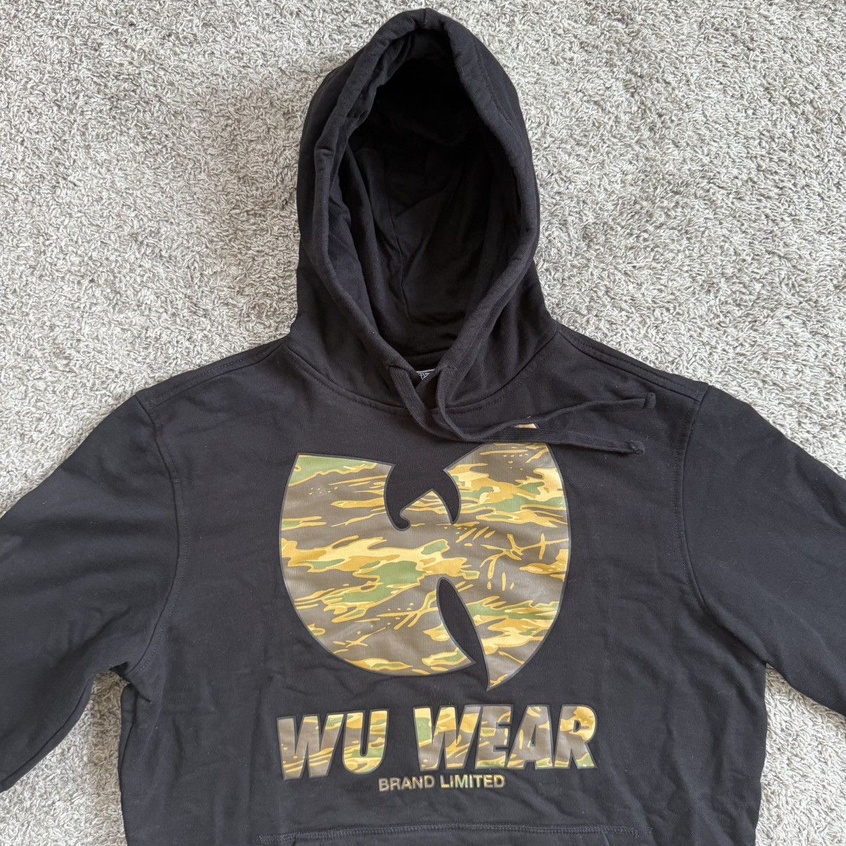 Wu-Tang Clan 🔴Wu-Wear Hoodie Size Small Wu-Tang Black Camo Sweater Size US S / EU 44-46 / 1 - 9 Thumbnail