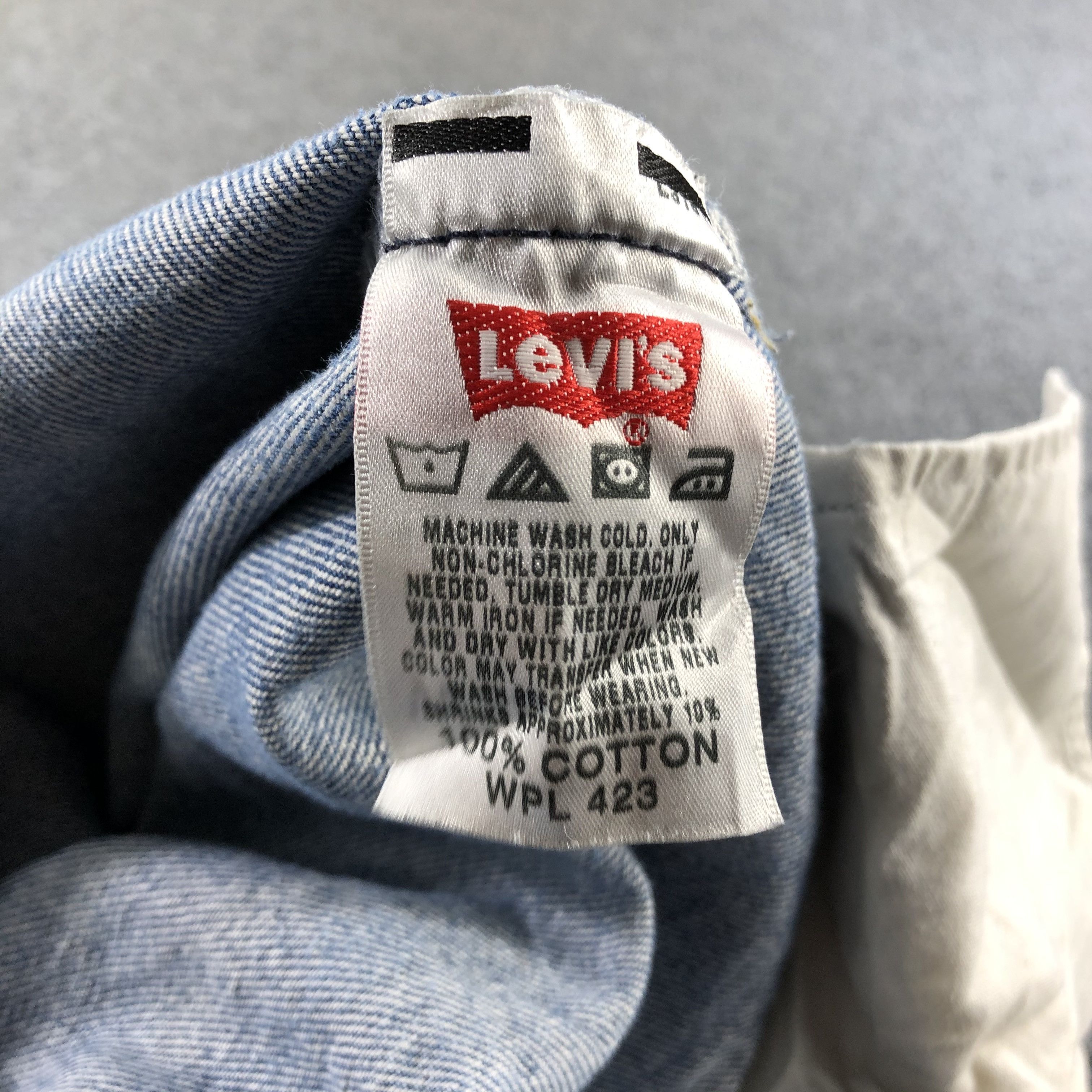 Levi's Vintage Blue Wash Levis 501 Jeans-J2508 Size US 36 / EU 52 - 15 Thumbnail