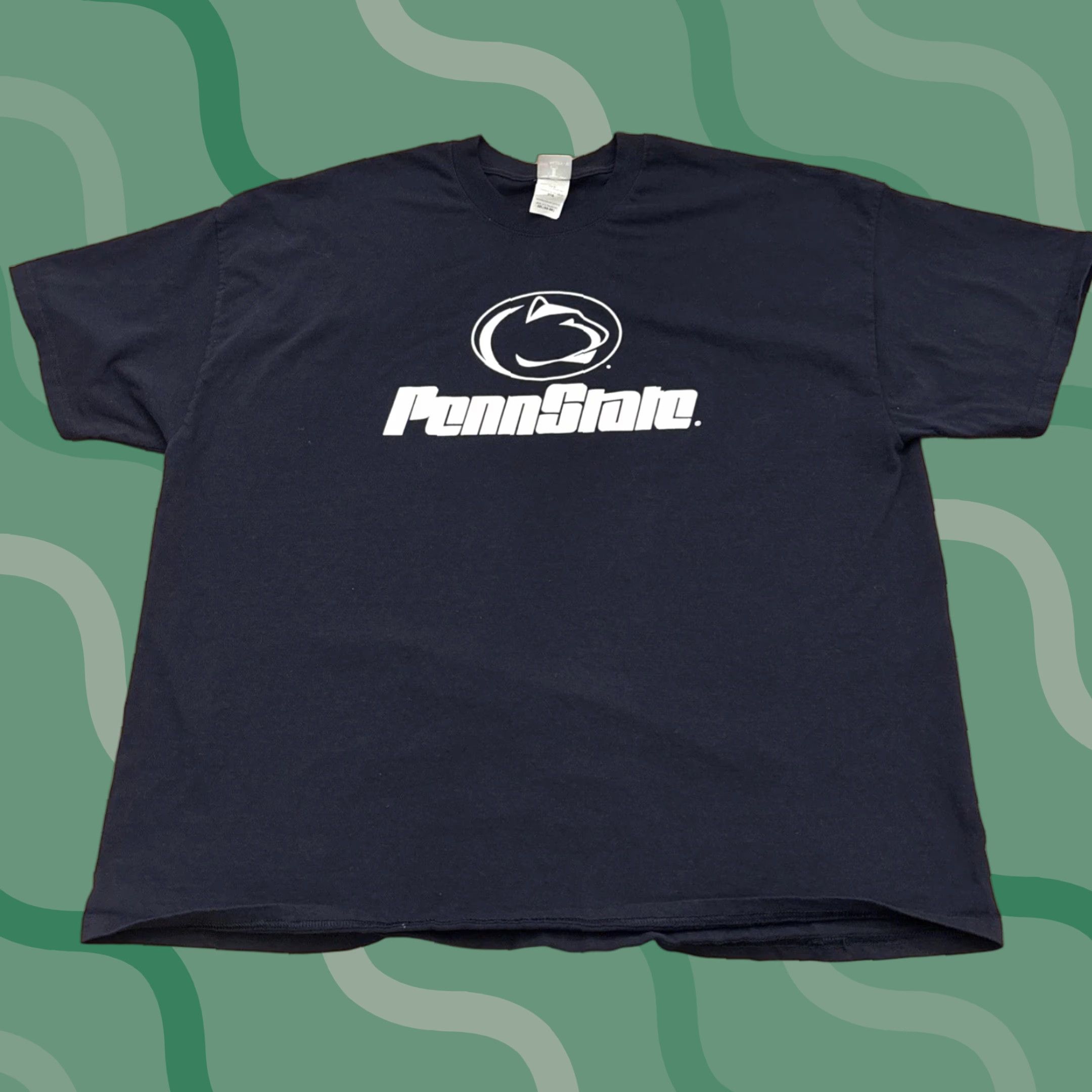 Hanes VINTAGE Hanes Beefy-T Penn State T-Shirt Size 3XL Blue Nittany Lions Mens Football University Shirt Size US XXL / EU 58 / 5 - 1 Thumbnail