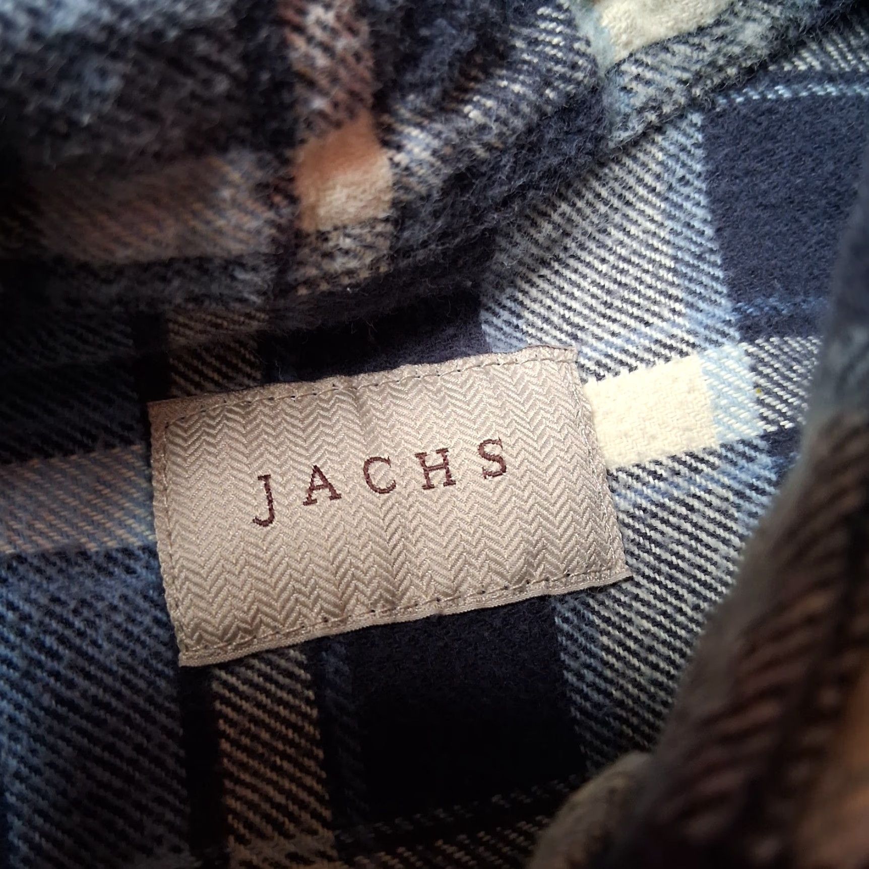 Vintage VINTAGE Jachs Heavyweight Flannel Shirt Men Medium Blue Plaid Button Up Workwear Size US M / EU 48-50 / 2 - 4 Thumbnail