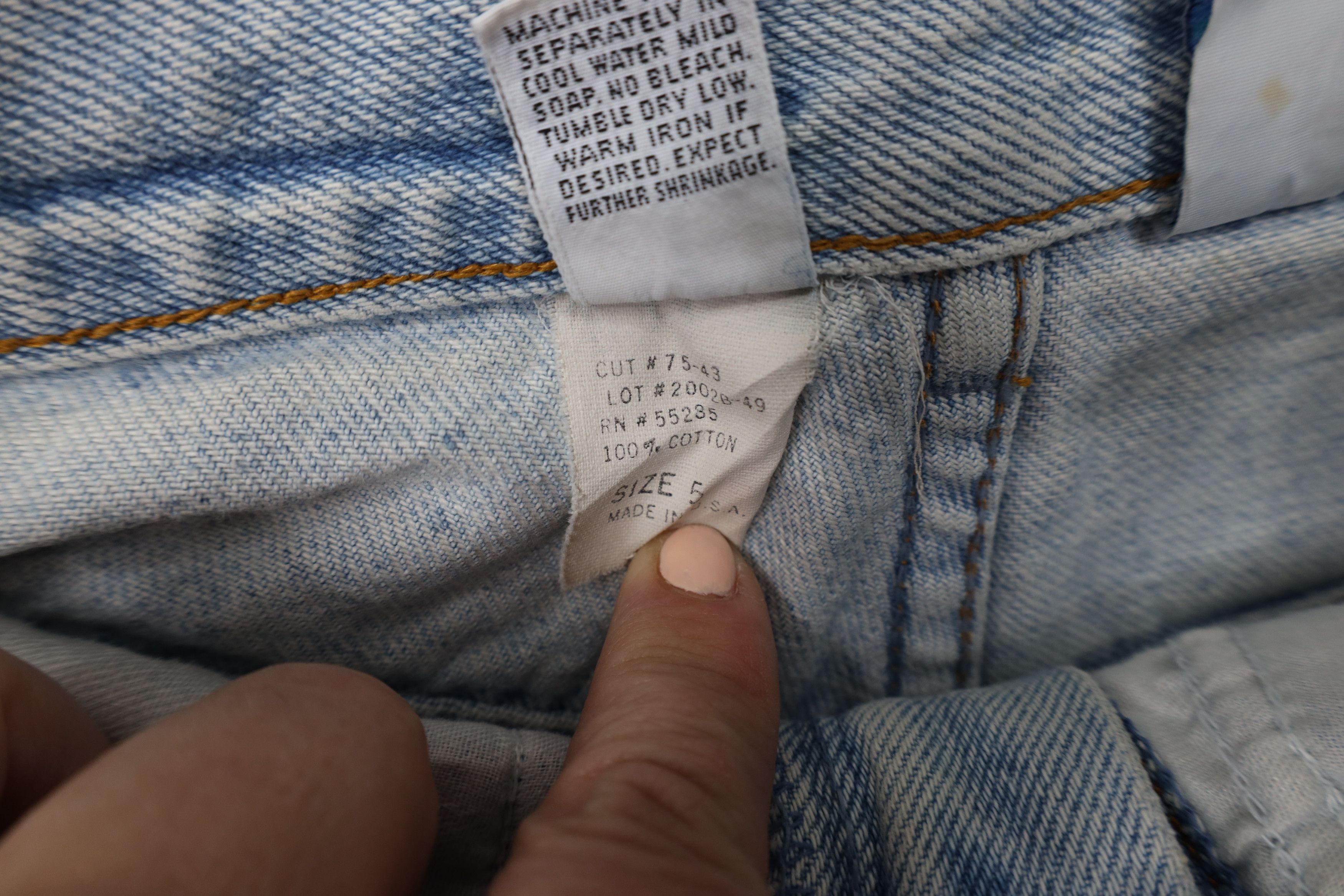 Vintage Vintage 90s Streetwear Cuffed Denim Jean Shorts Jorts USA Size 27" / US 4 / IT 40 - 9 Thumbnail