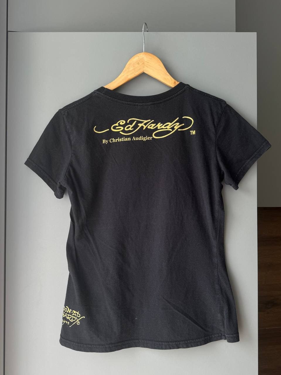 Ed Hardy × Vintage VINTAGE ED HARDY T-SHIRT TEE AUDIGIER SZ L Size XS / US 0-2 / IT 36-38 - 3 Thumbnail