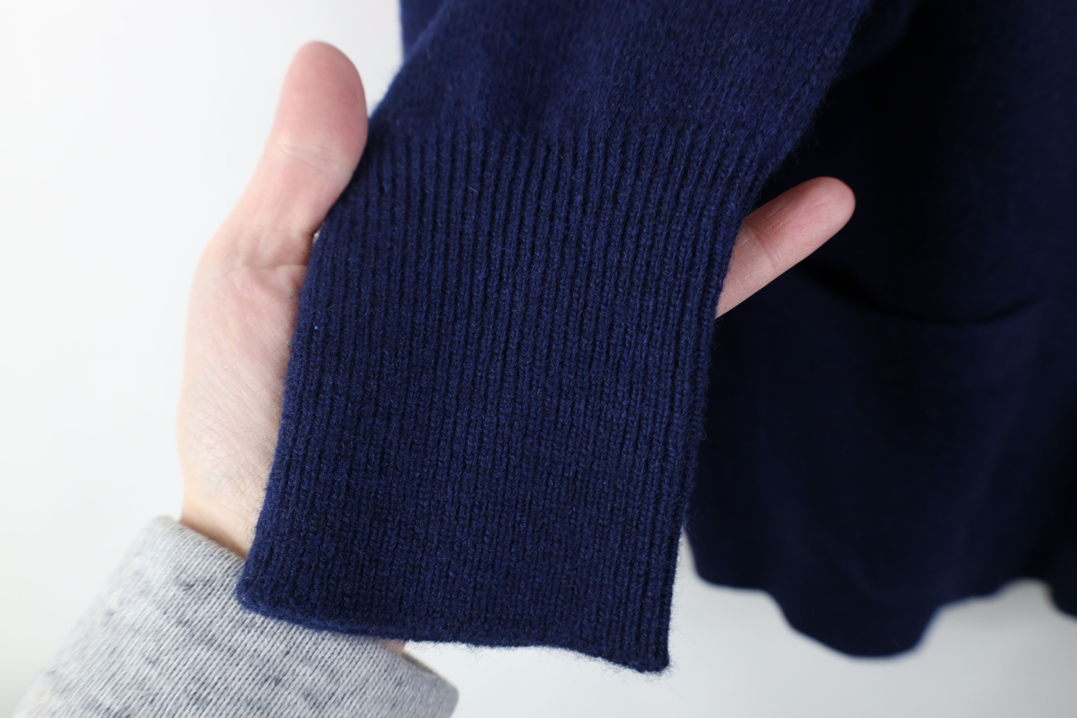 Vintage Vintage 70s Streetwear Lambswool Cardigan Sweater Navy Blue Size US XXL / EU 58 / 5 - 8 Thumbnail