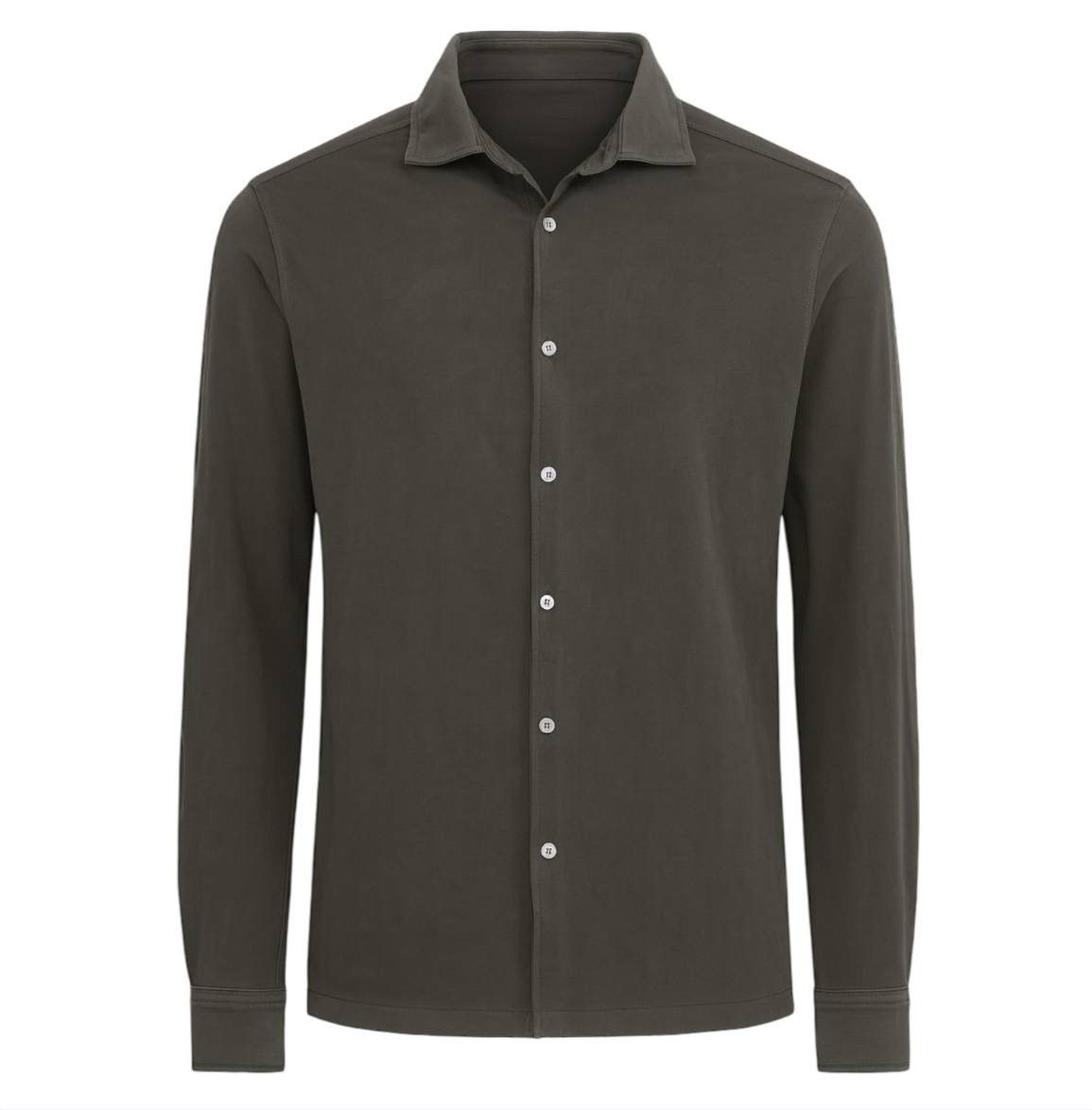 Circolo 1901 CIRCOLO 1901 MENS CLASSIC SOLID COTTON BLEND BUTTON SHIRT XL Size US XL / EU 56 / 4 - 1 Thumbnail