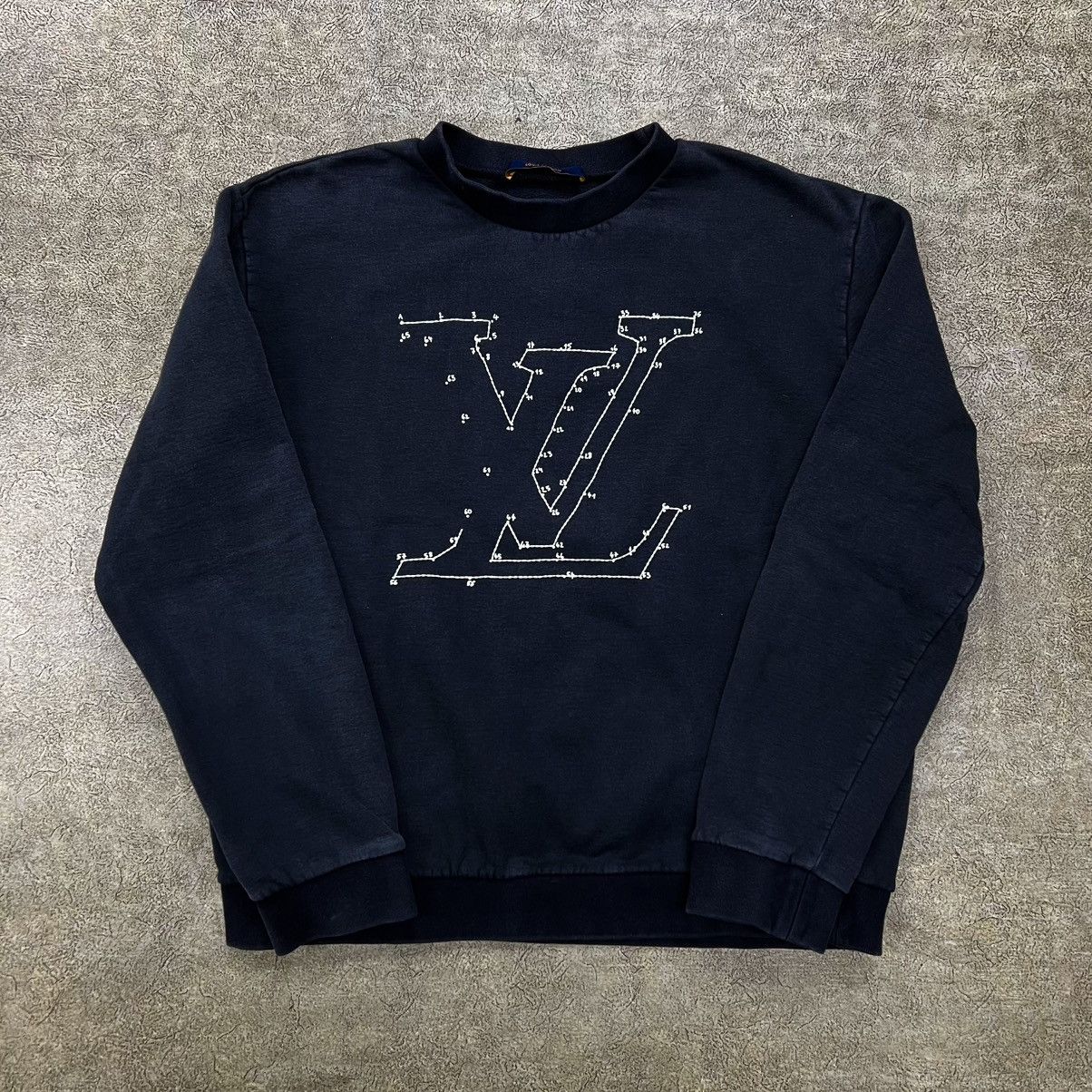 Louis Vuitton Louis Vuitton connect dots crew neck pre owned clarge Size US XL / EU 56 / 4 - 1 Thumbnail