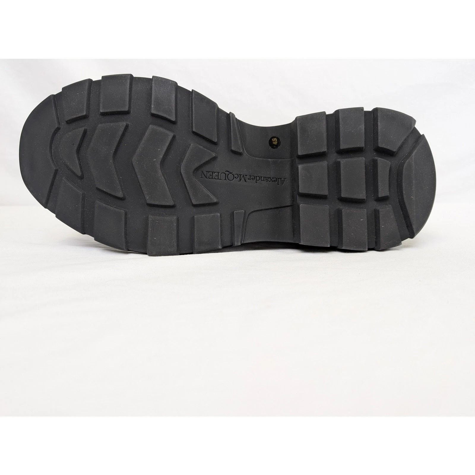 Alexander McQueen o1rshd1 Pelle S.Gomma Boots in Black/Silver Size US 13 / EU 46 - 10 Thumbnail