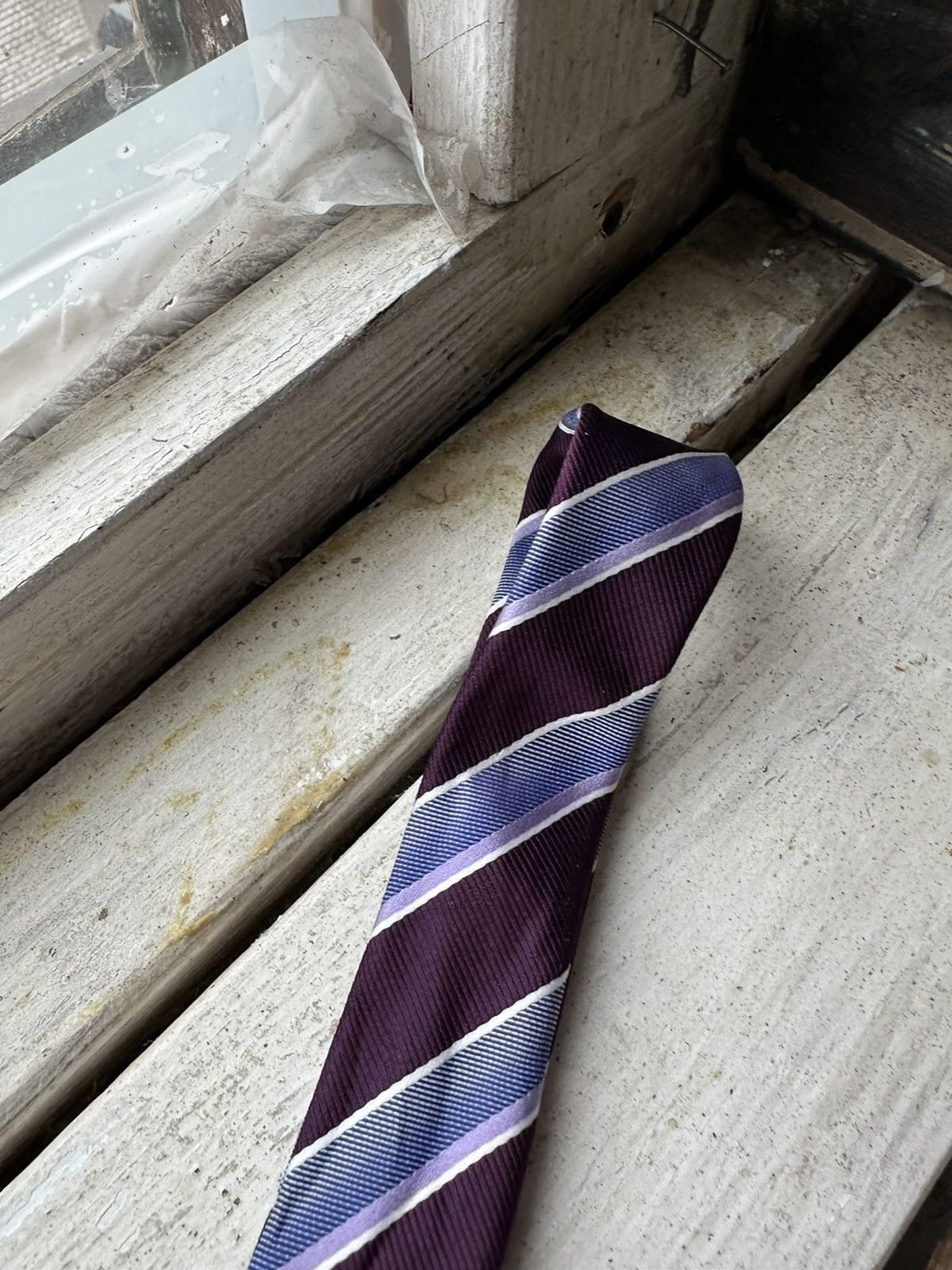 Designer × Hugo Boss 🚨RARE Hugo Boss Tie old money style Burgundy luxury monogram Size ONE SIZE - 9 Thumbnail