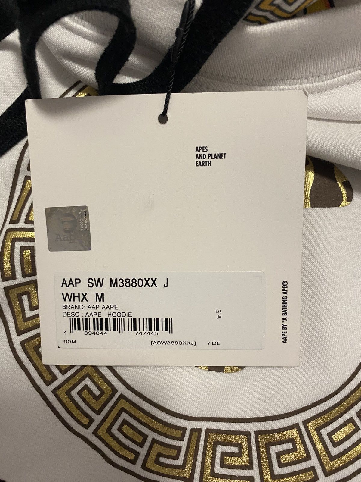 Aape White AAPE By A Bathing Ape Hoodie. Size M. Size US M / EU 48-50 / 2 - 11 Thumbnail