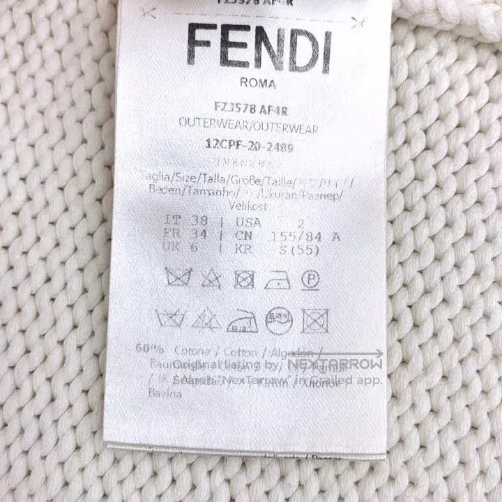 Fendi Fendi Beige V-Neck Button Knit Cardigan. Size US S / EU 44-46 / 1 - 7 Thumbnail