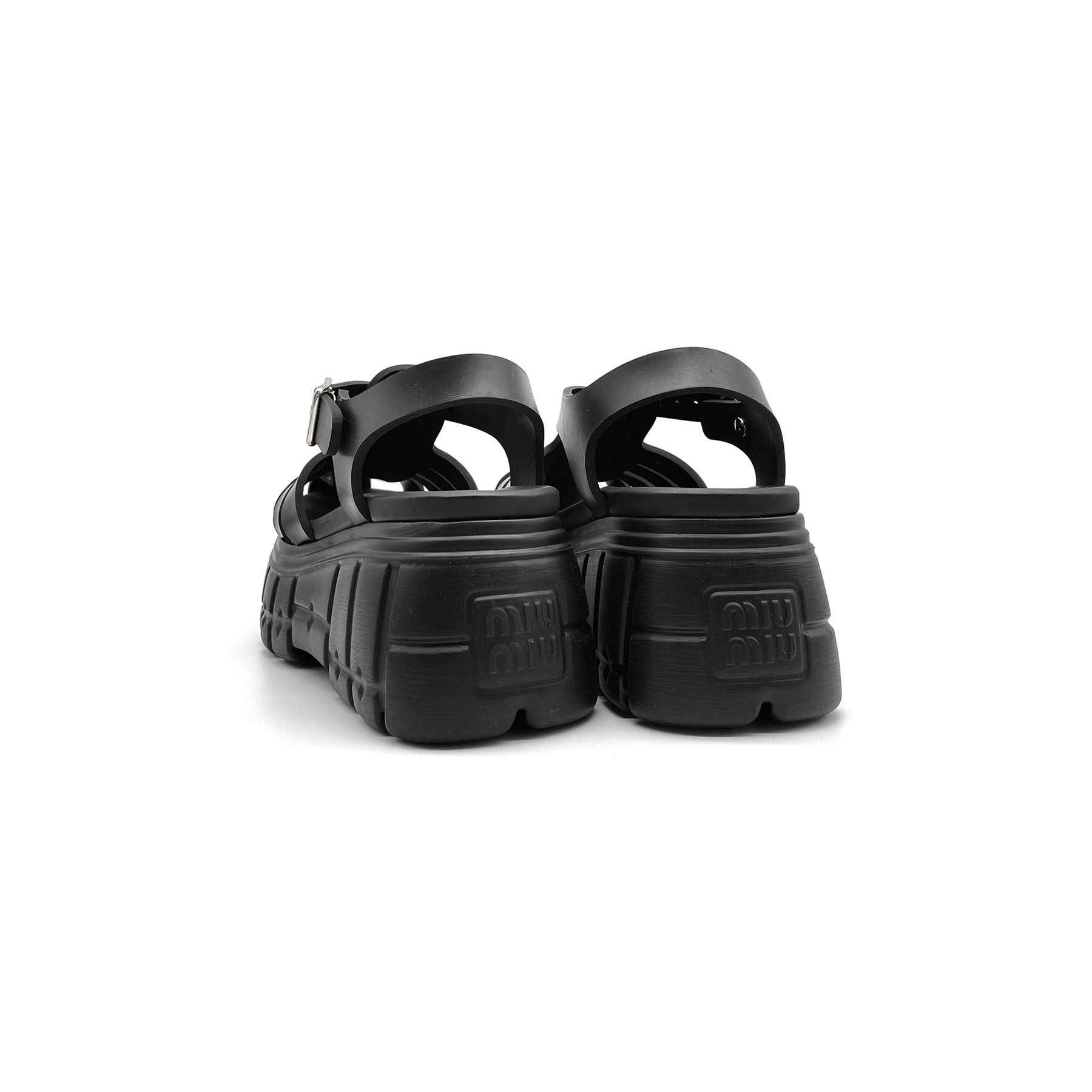 Miu Miu Miu Miu Thick Soled Sandals Size US 8 / IT 38 - 3 Thumbnail