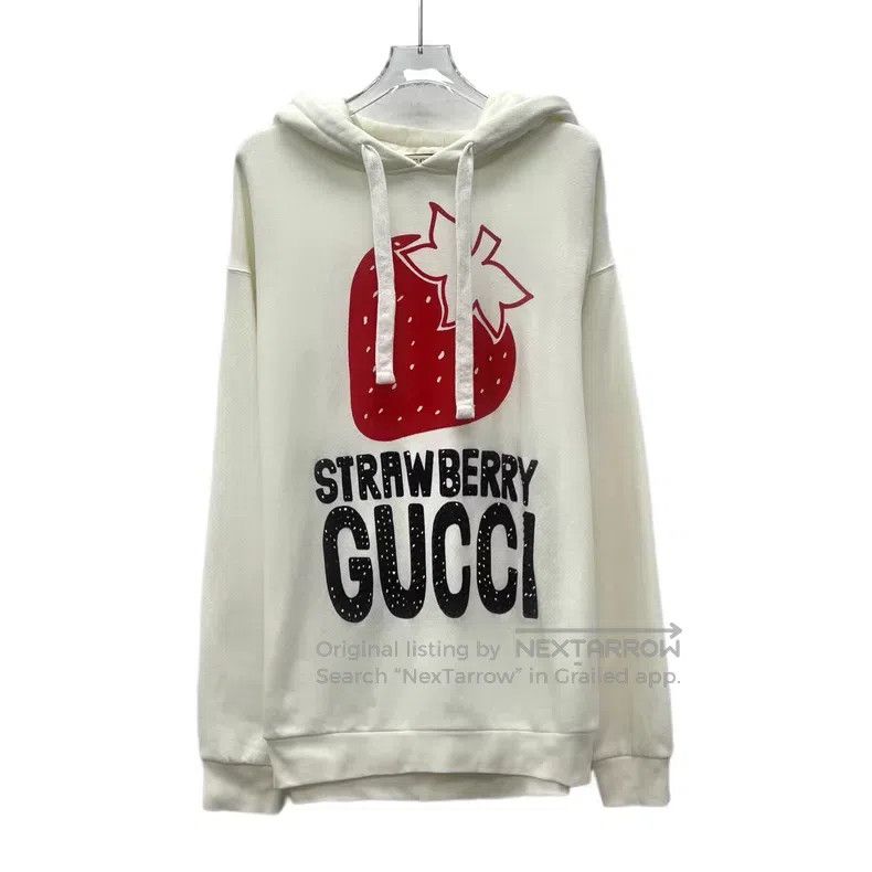 Gucci Gucci Beige logo pattern hooded long-sleeved sweatshirt Size US M / EU 48-50 / 2 - 1 Thumbnail