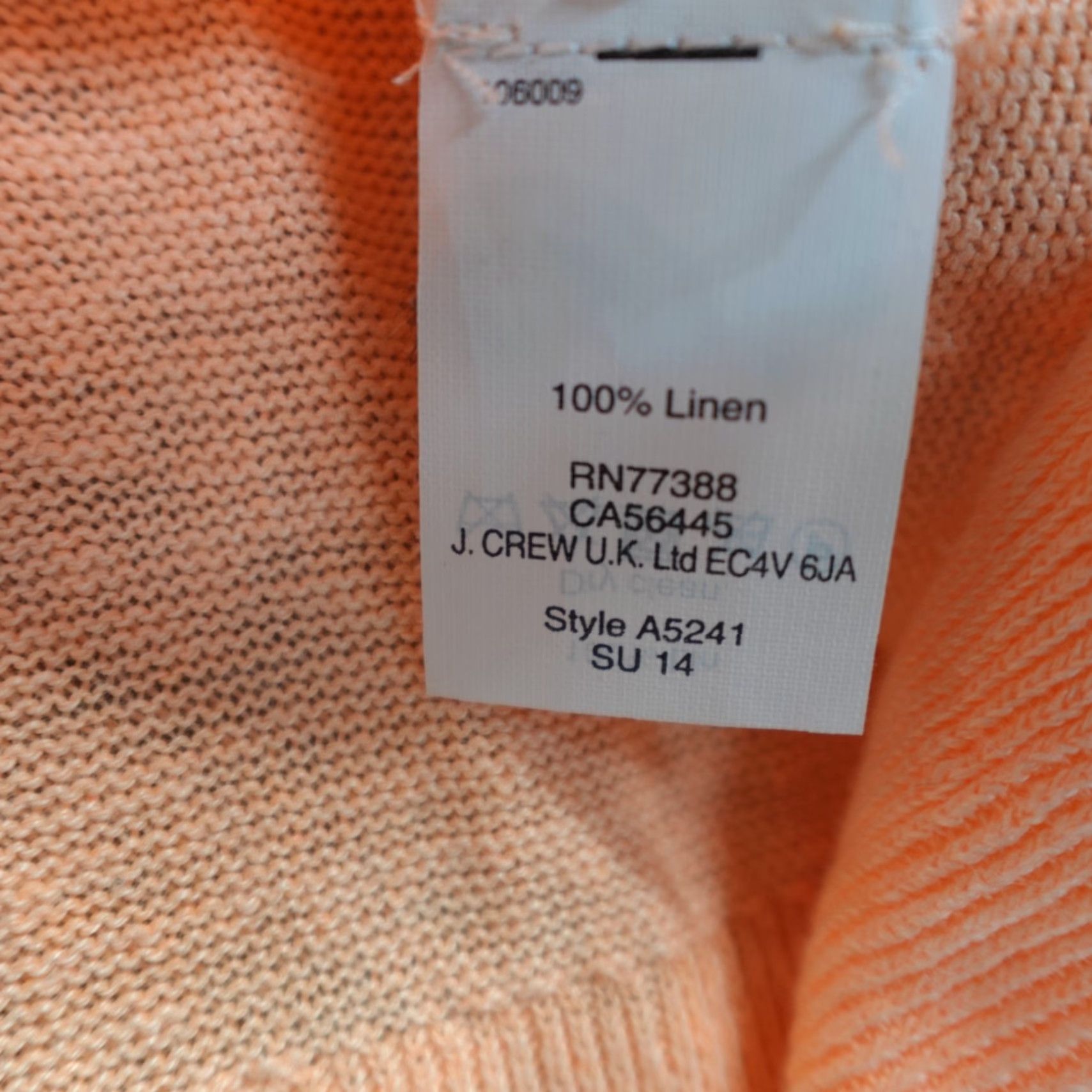 J.Crew J.Crew Womens Sweater Small Pink Linen V-Neck Knit Pullover Dolman Sleeve Womens 50s? Size S / US 4 / IT 40 - 4 Thumbnail