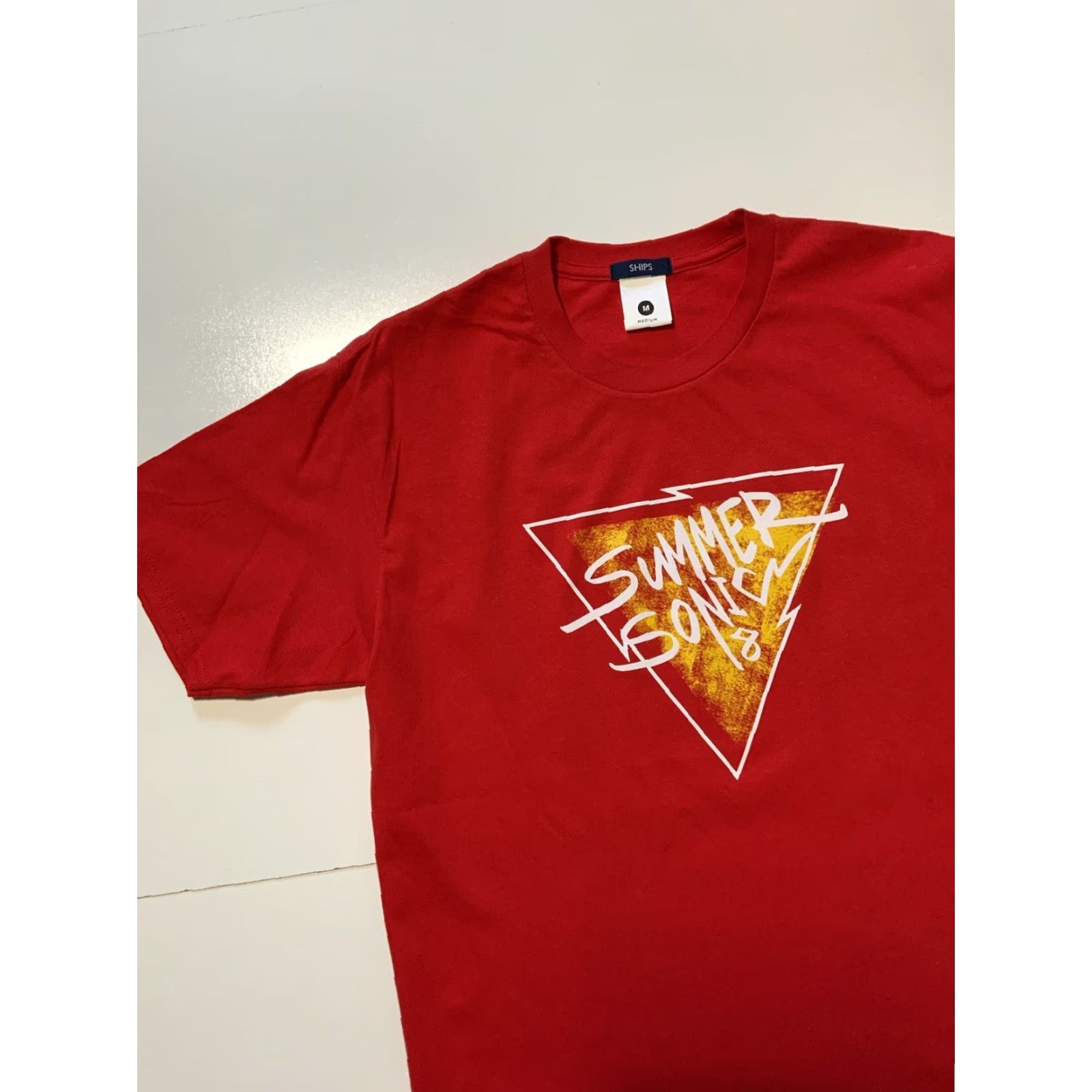 Vintage VINTAGE Ships Summer Sonic Music Festival 2018 Made In Japan Red Crewneck T-Shirt Sz. M Mens Size US M / EU 48-50 / 2 - 3 Thumbnail