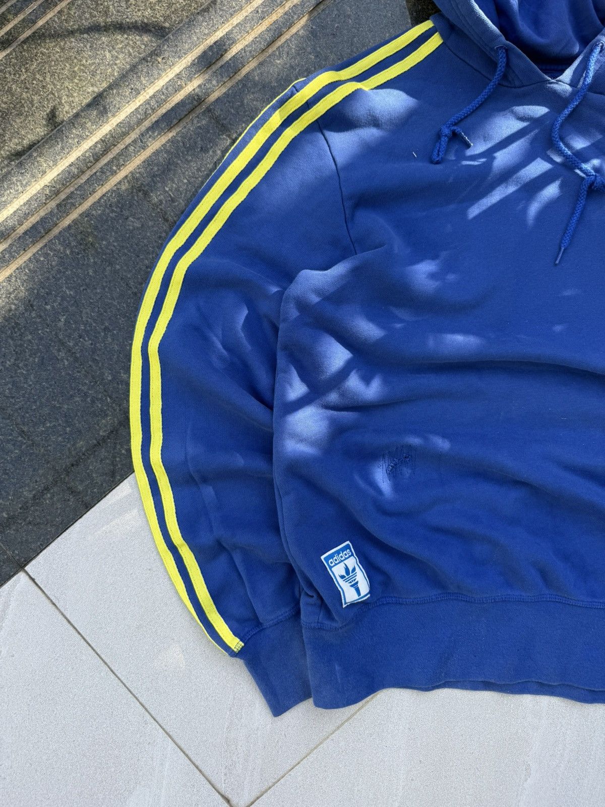 Other 90’s ADIDAS BRAZIL RARE MULTI BACK LOGO Y2K RETRO HOODIE Size US L / EU 52-54 / 3 - 4 Thumbnail