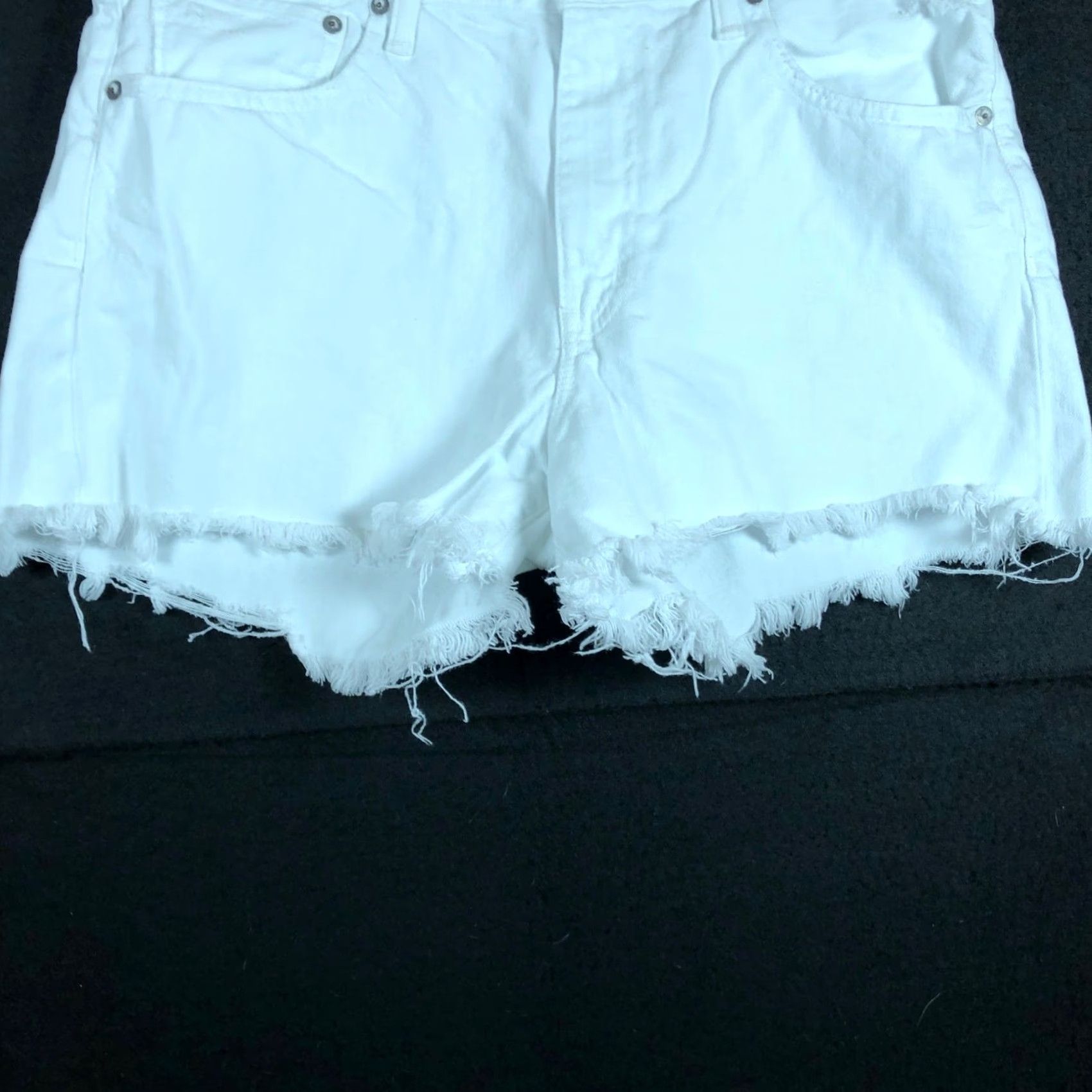 Polo Ralph Lauren Polo Ralph Lauren Womens Shorts Corrine White Denim 100% Cotton Cutoff 31 Size 24" / US 00 / IT 34 - 3 Thumbnail