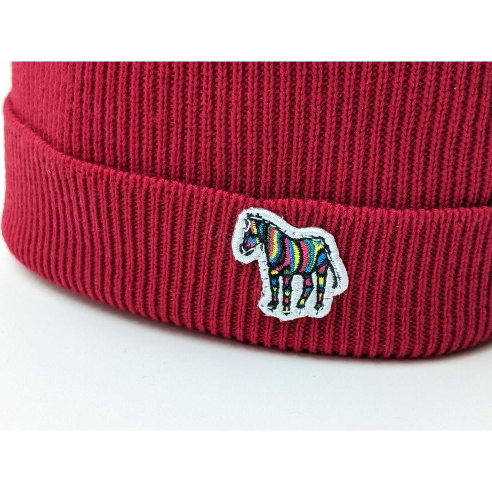 Paul Smith NWT Paul Smith Red Wool Zebra Beanie Hat Made in Scotland Size ONE SIZE - 4 Thumbnail