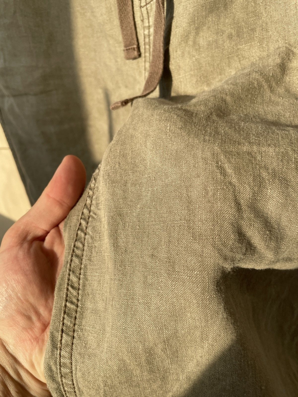 Ted Baker Ted Baker Linen Wide Pants Khaki Size US 32 / EU 48 - 6 Thumbnail
