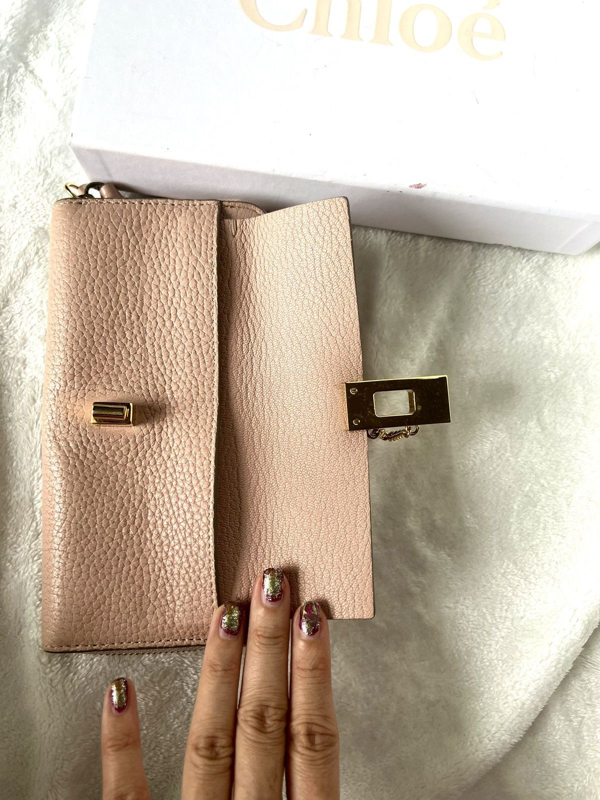 Chloe Chloe Drew Long Wallet – Dusty Pink Size ONE SIZE - 11 Thumbnail