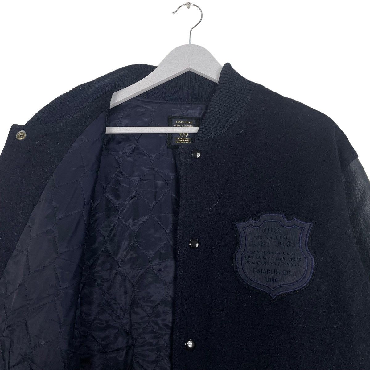 BIGI × Japanese Brand 💥90s BIGI OLD VARSITY ALL BLACK JACKET Size US L / EU 52-54 / 3 - 10 Thumbnail