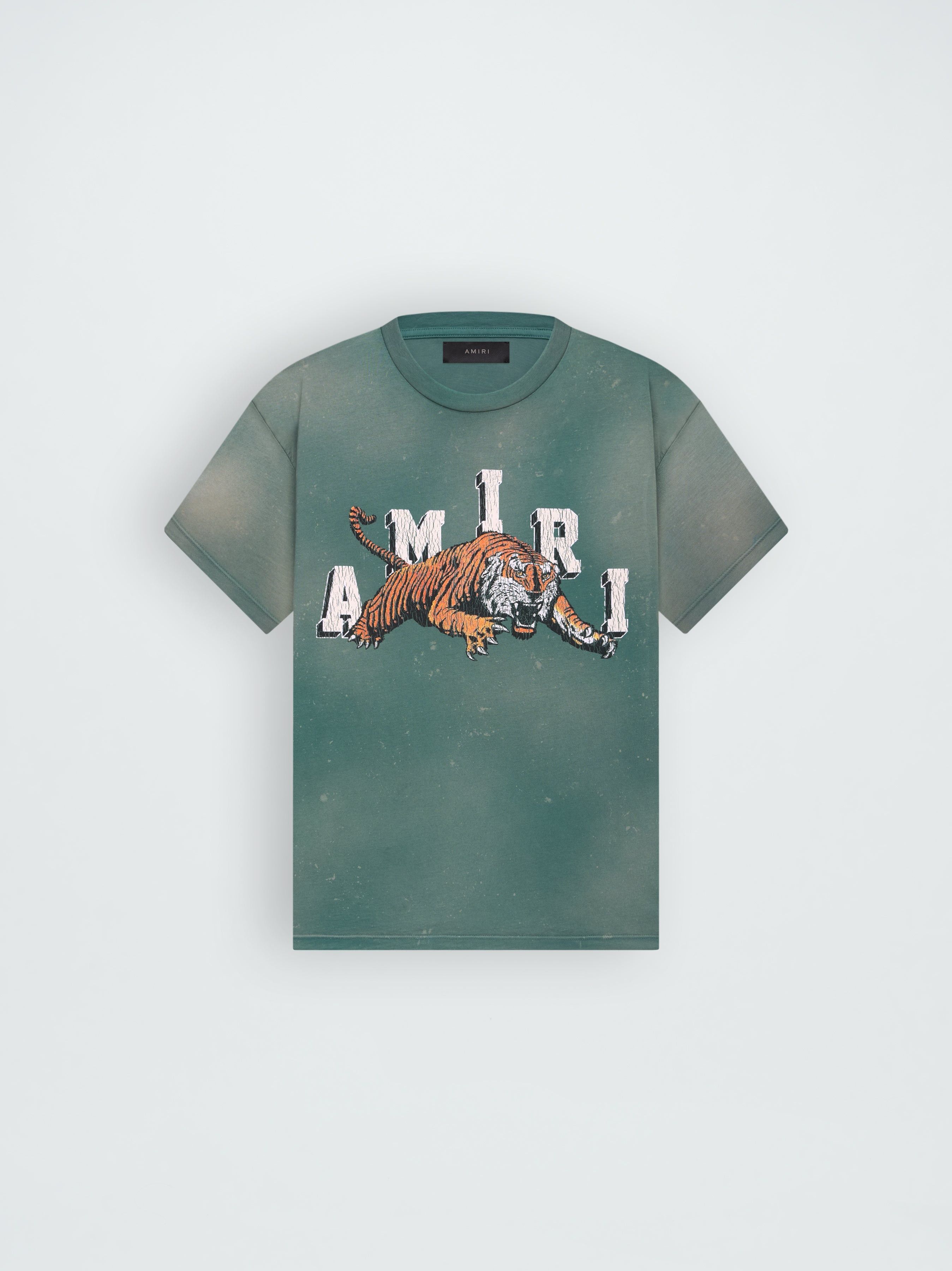 Amiri o1w1db11224 Vintage Tiger T-Shirt in Green Size US S / EU 44-46 / 1 - 1 Thumbnail