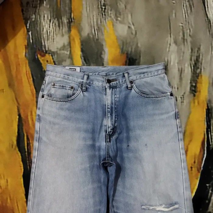 Edwin × Vintage EDWIN VINTAGE DISTRESSED LIGHT BLUE JEANS PANTS Size US 33 - 2 Thumbnail