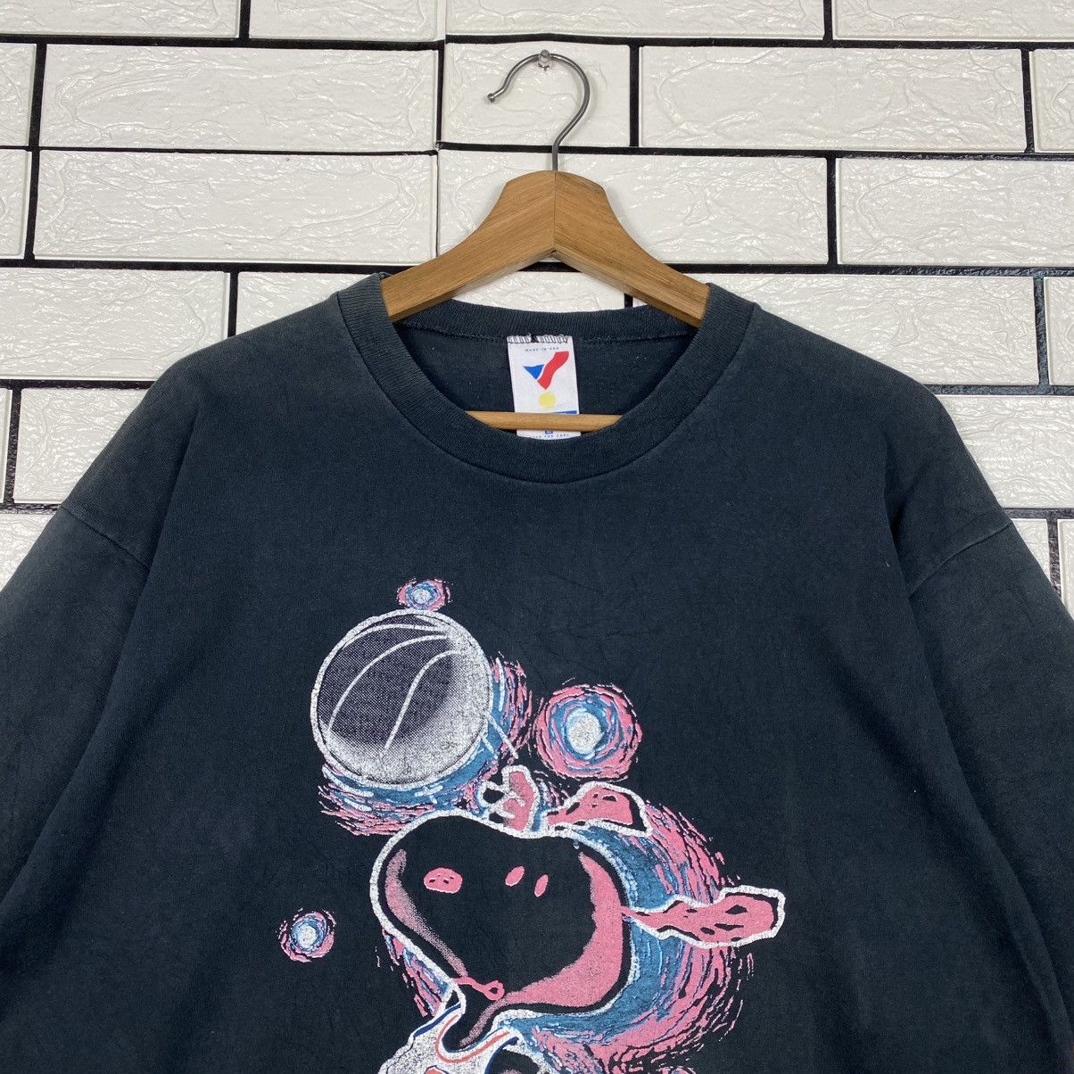 Vintage 📌Vintage 90s Artex USA Snoopy Pistons Basketball NBA Size US L / EU 52-54 / 3 - 4 Thumbnail