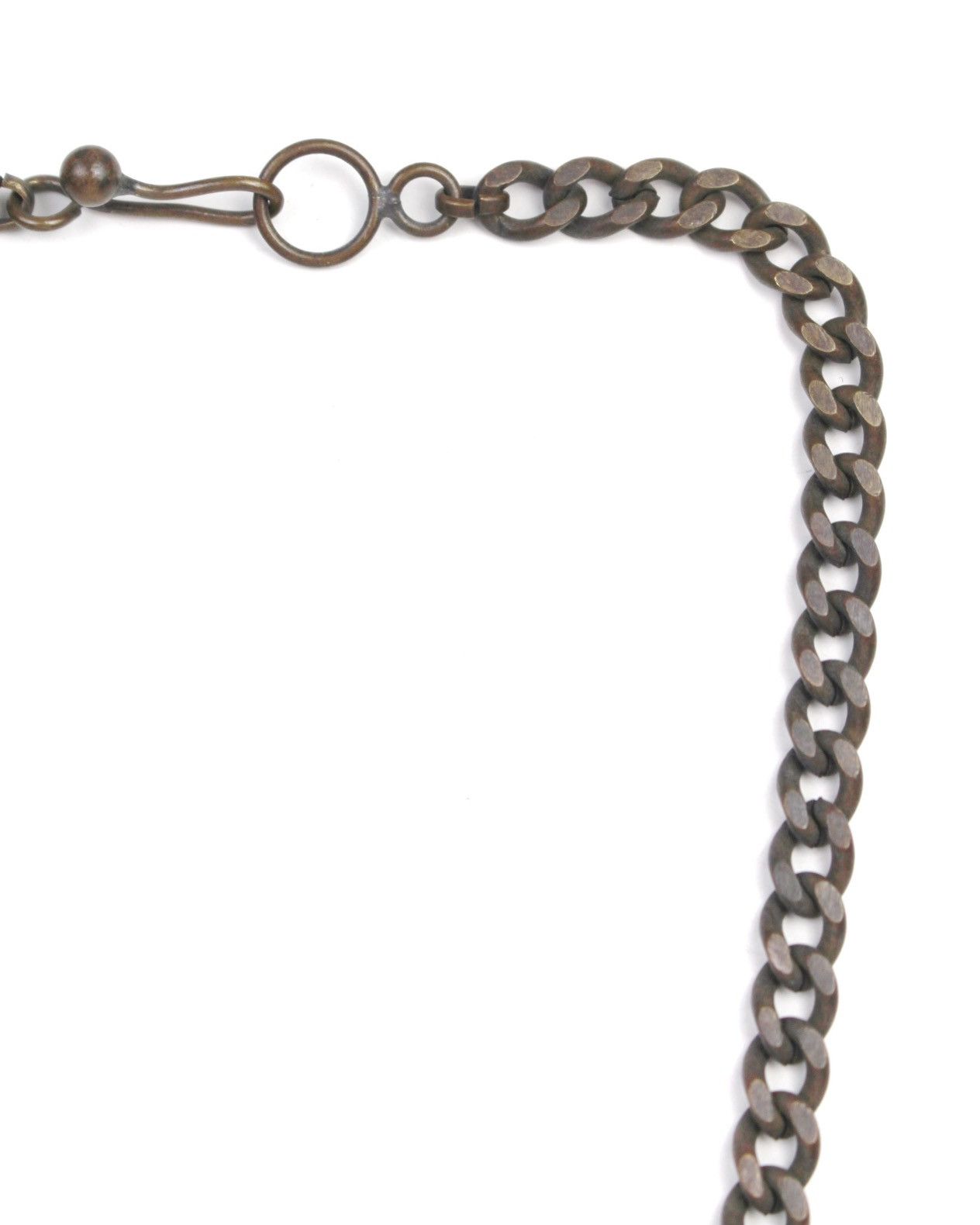 Hysteric Glamour 2000S JAPANESE MADE BRUTALIST COPPER OVAL CHAIN NECKLACE Size ONE SIZE - 5 Thumbnail