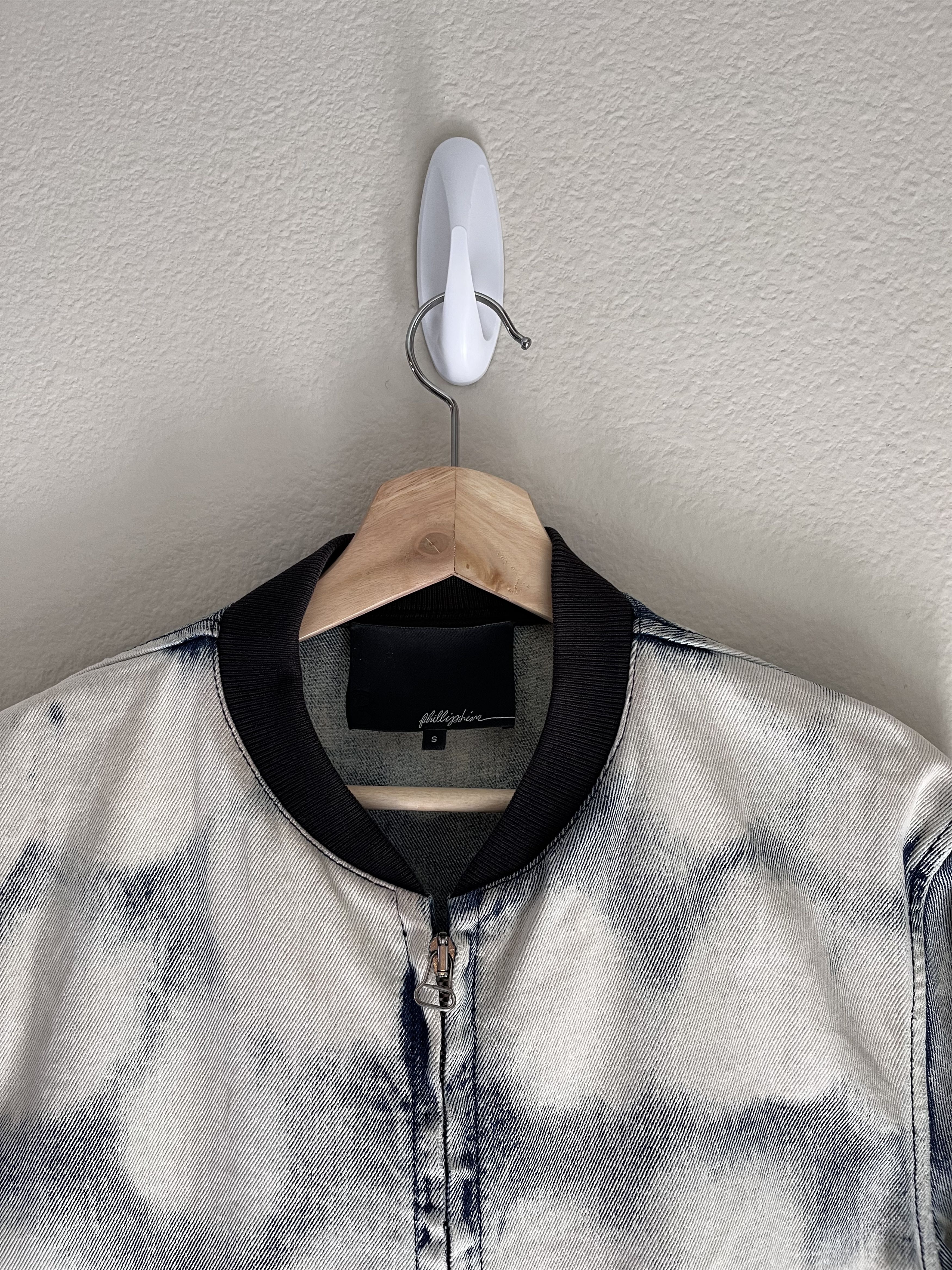 3.1 Phillip Lim 3.1 PHILLIP LIM BLEACHED DENIM BOMBER REMOVABLE POPLIN Size US S / EU 44-46 / 1 - 2 Thumbnail