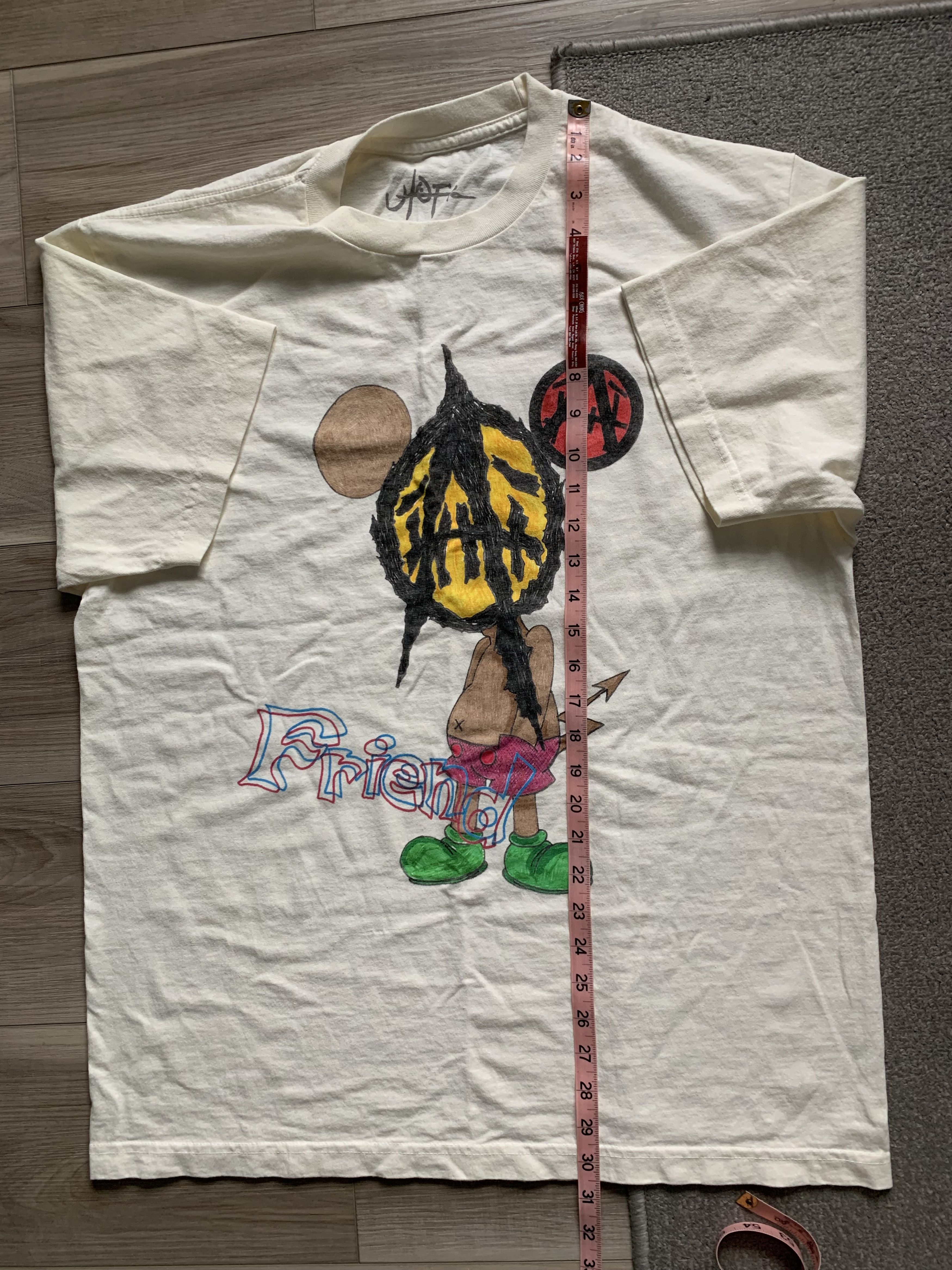 Travis Scott Utopia x St Michael 2A Tee / Saint Jack, Cream