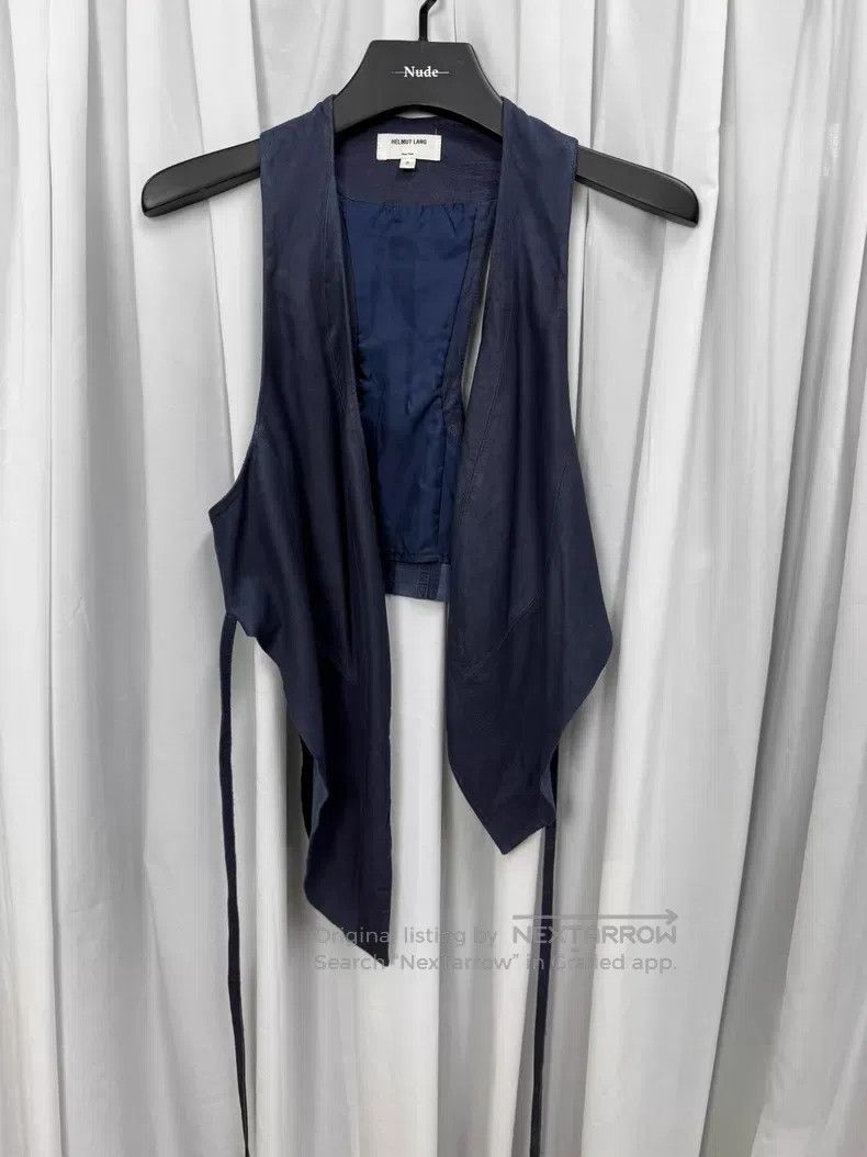 Helmut Lang Helmut Lang Sheer panelled sleeveless top with tie-back de Size S / US 4 / IT 40 - 1 Thumbnail