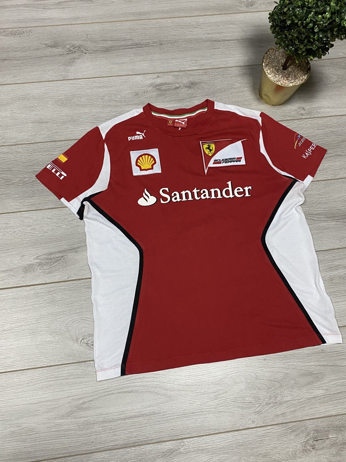 Ferrari × Puma Santander Pirelli puma shell vintage racing shirt Size US XL / EU 56 / 4 - 3 Thumbnail