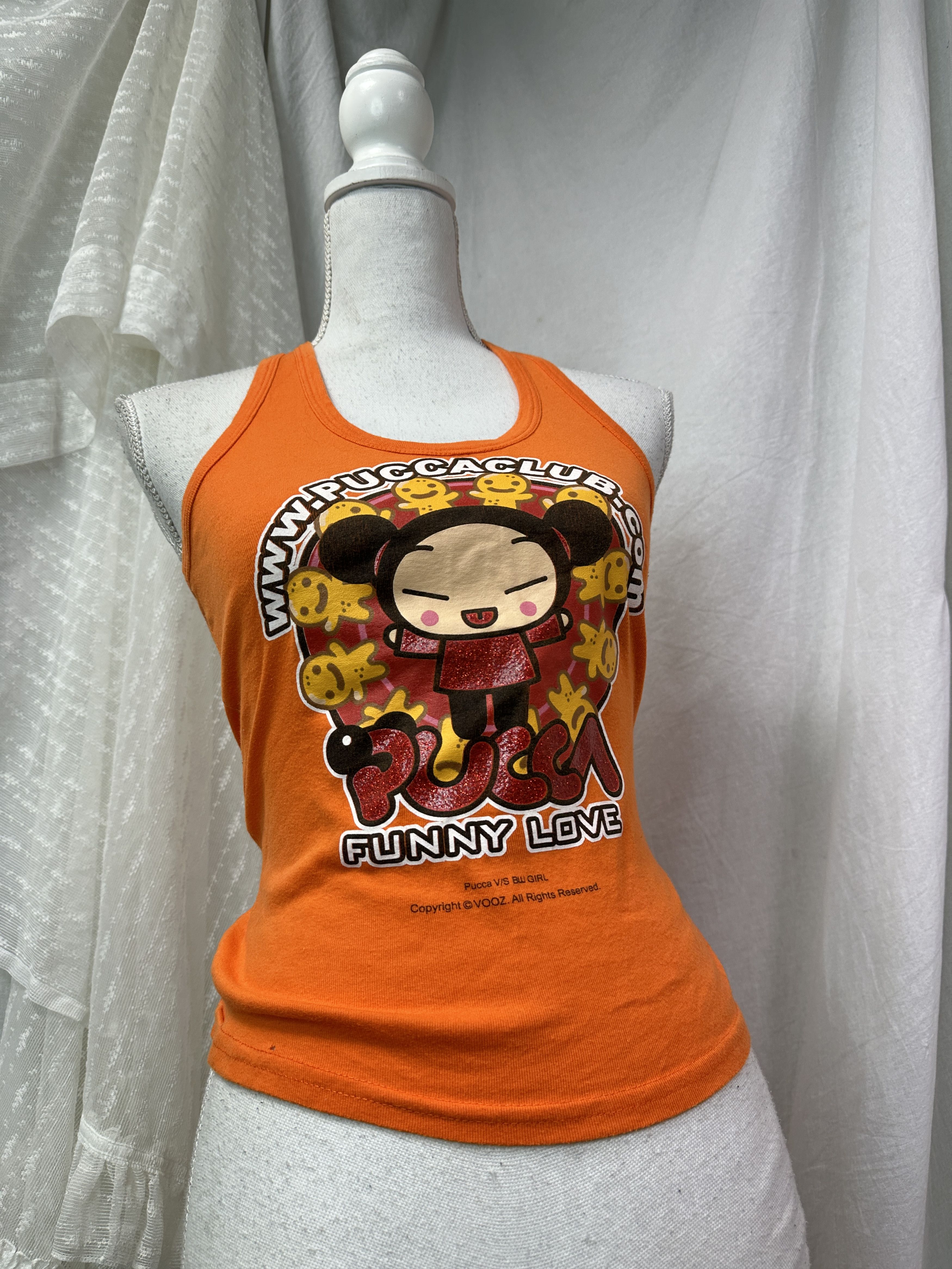 Vintage Vintage Streetwear Printed Pucca Tank Top Y2K Size S / US 4 / IT 40 - 1 Thumbnail