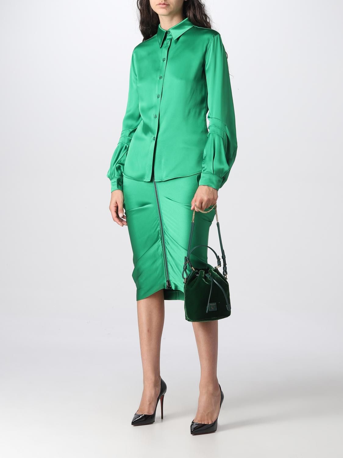 Tom Ford o1y0226 Solid Color Shirt in Green Size M / US 6-8 / IT 42-44 - 2 Thumbnail