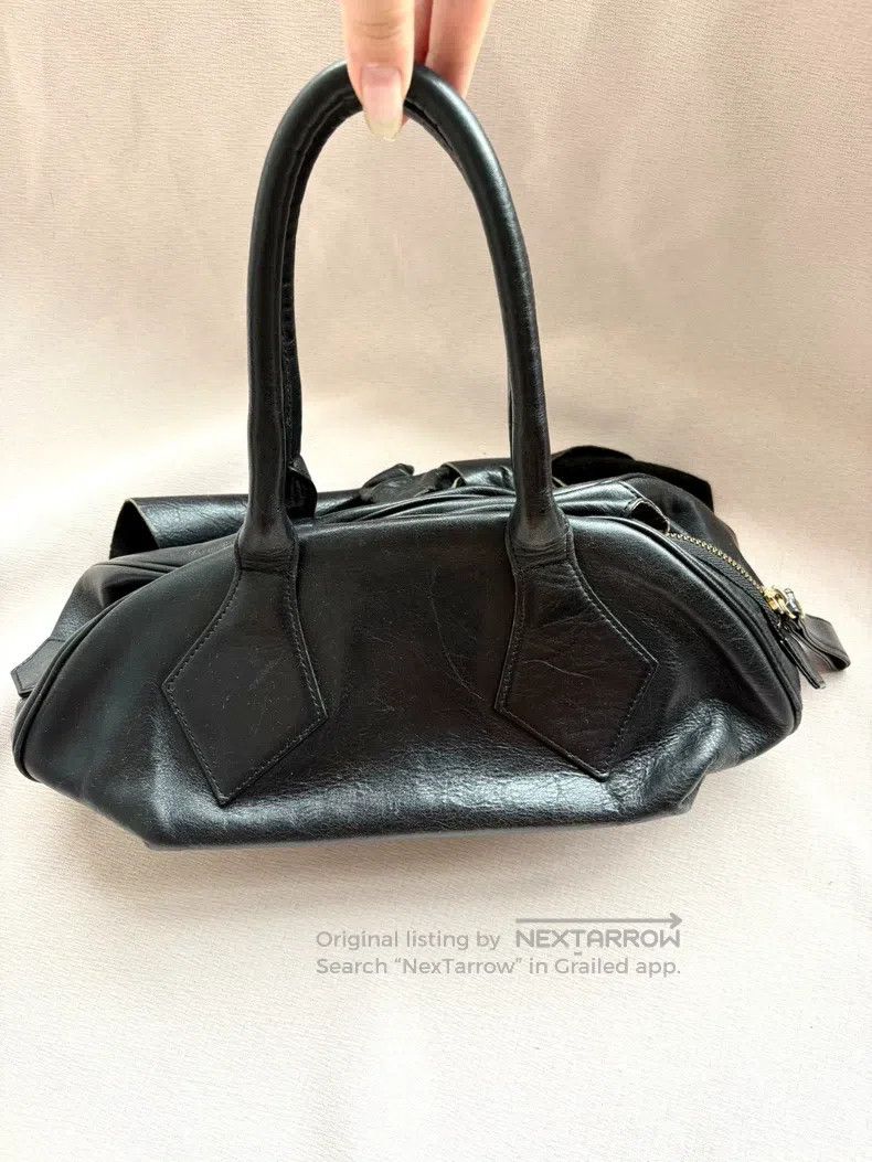 Vivienne Westwood Vivienne Westwood size os Vintage black bow waxed leather w Size ONE SIZE - 2 Thumbnail