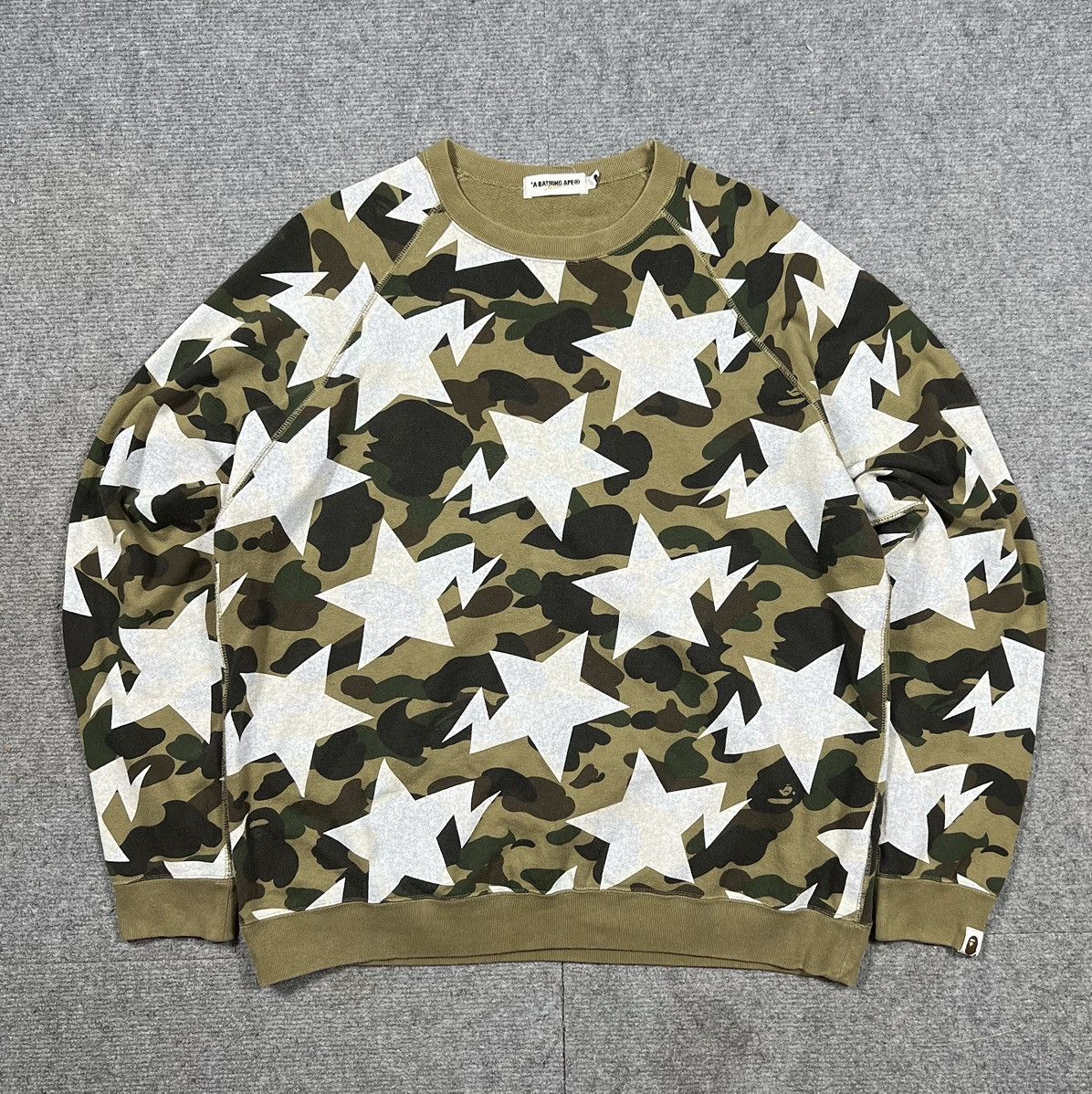 A BATHING APE STAR 1st CAMO GREEN