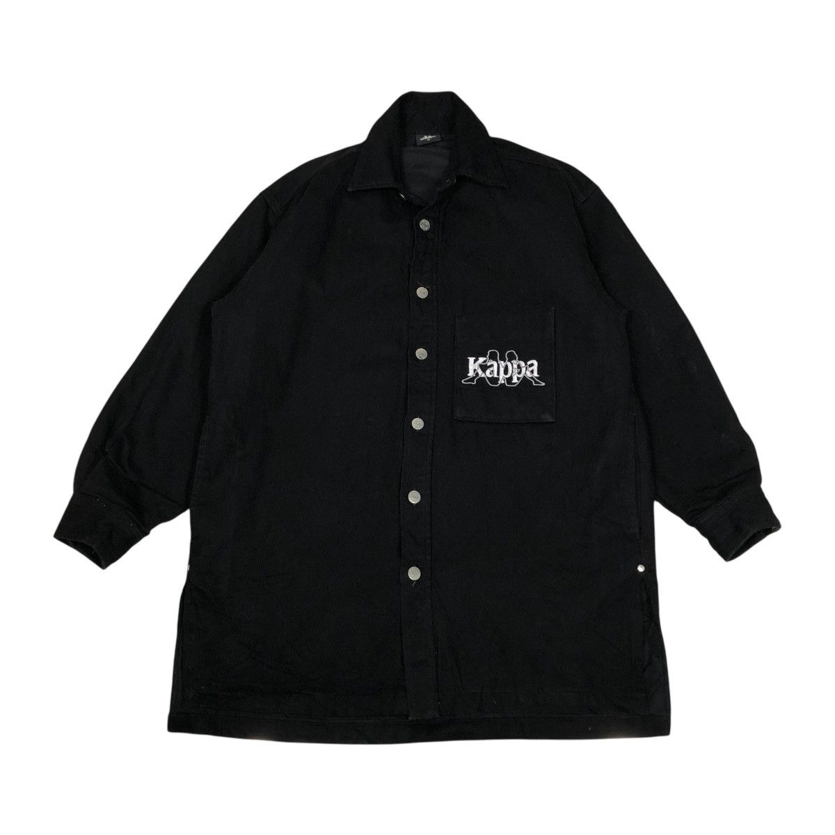 Japanese Brand 🔥RICH BLACK WOOL JACKET SNAP BUTTON KAPPA Size US XS / EU 42 / 0 - 1 Thumbnail